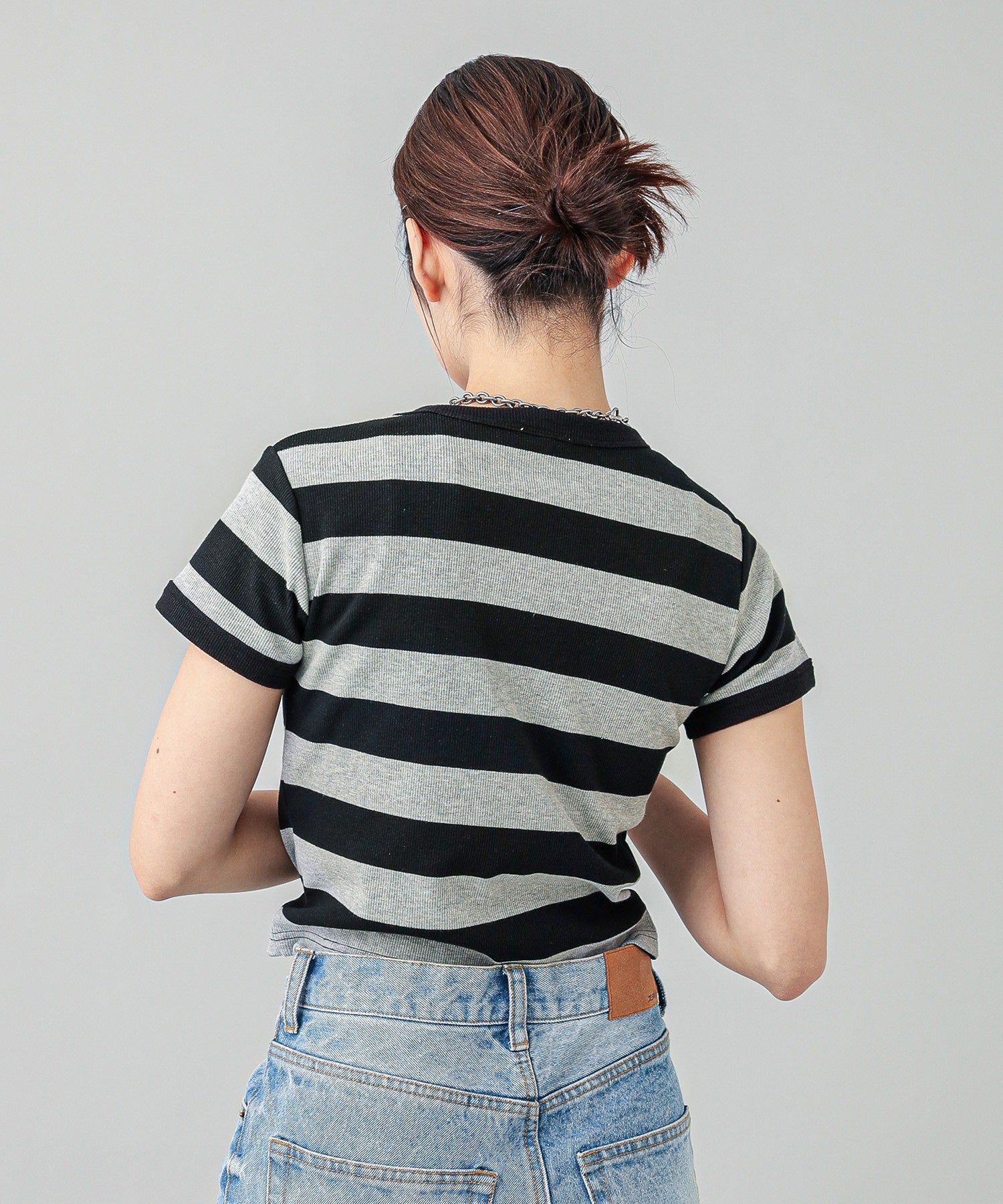 STRIPED S/S TEE