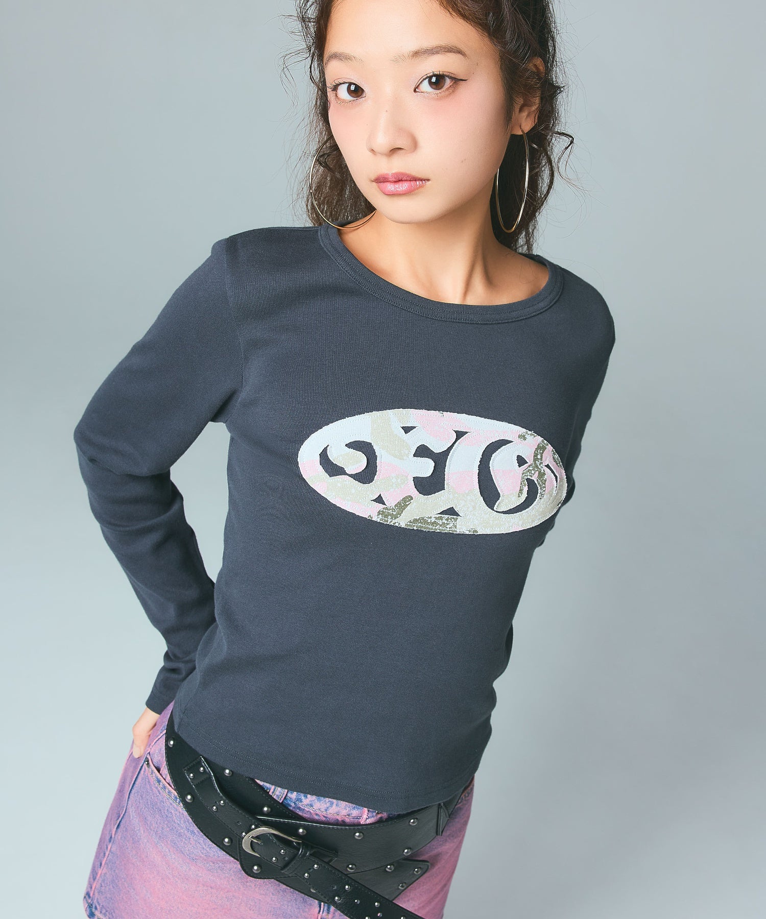 STUDDED THICK BELT