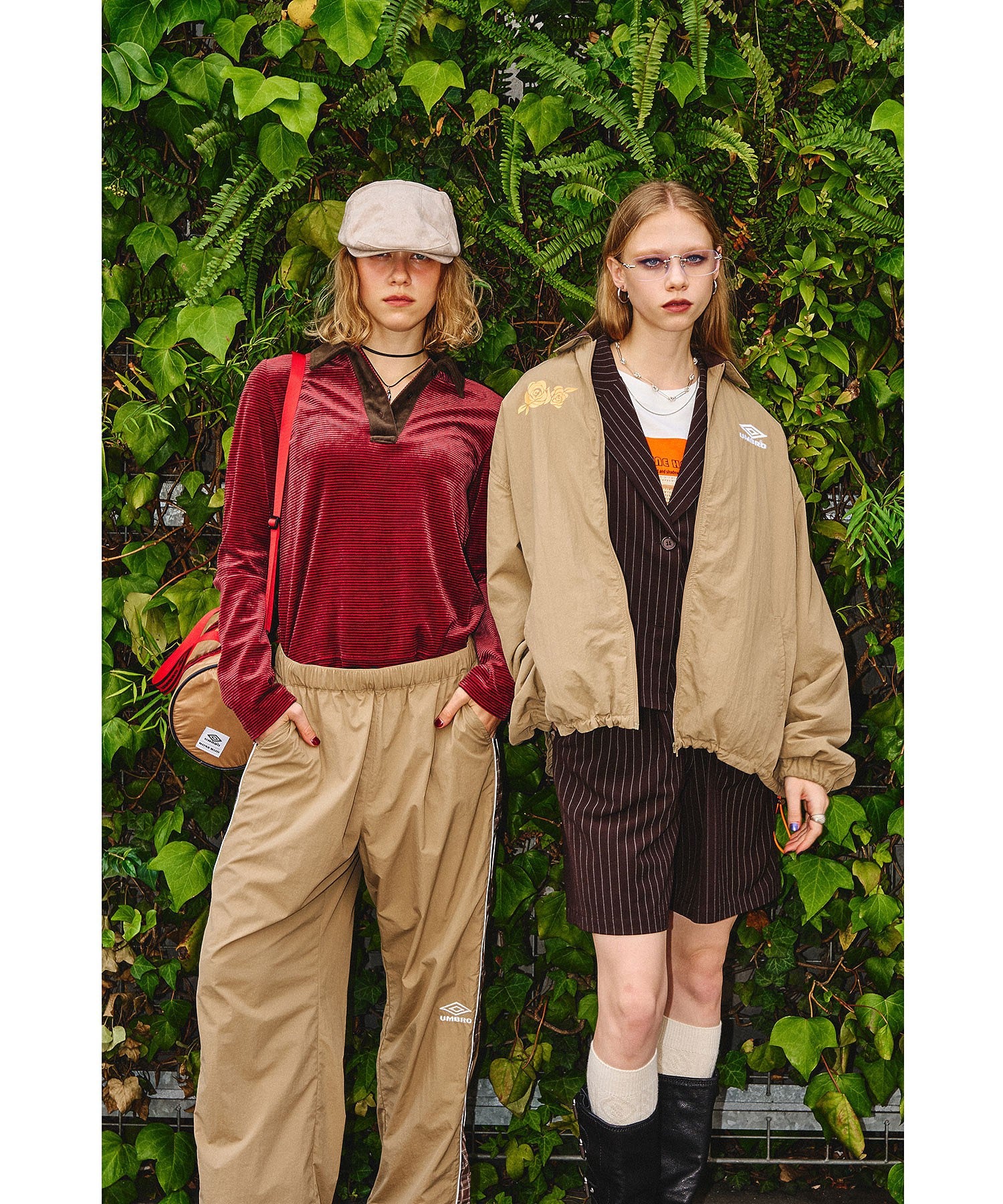 UMBRO × ROSE BUD/NYLON PANTS