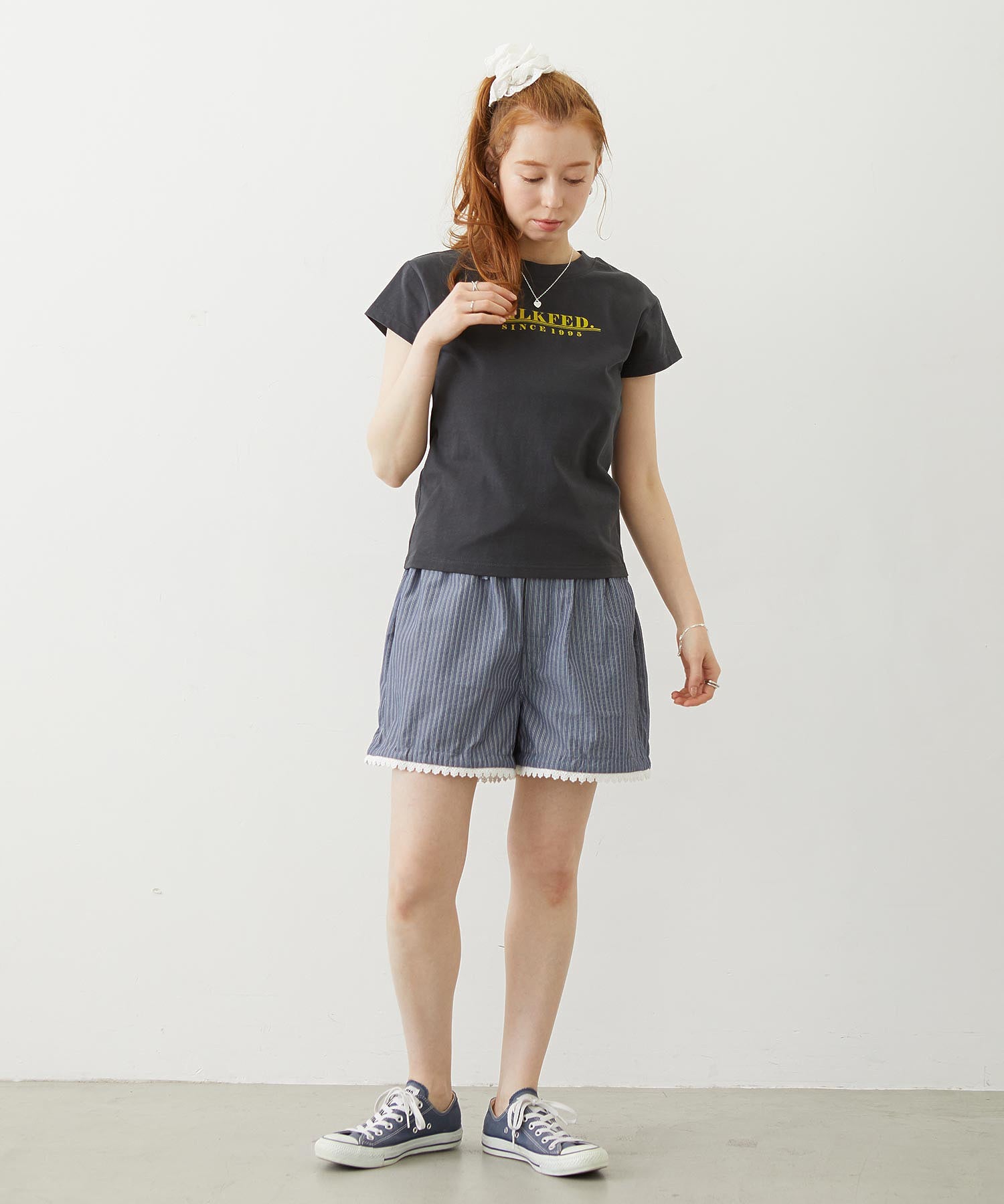 LINE LOGO FRENCH SLEEVE TOP