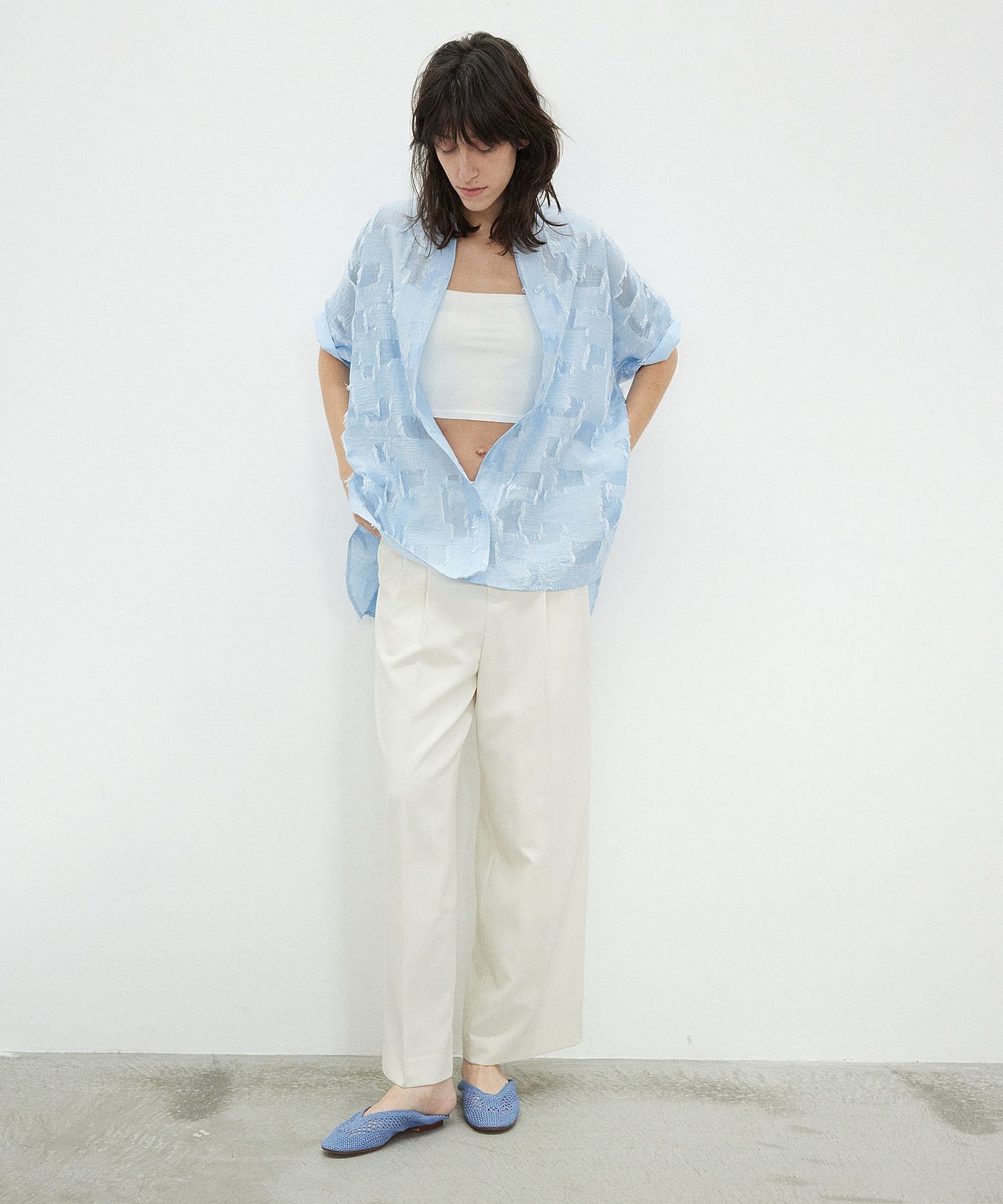 GENE HEAVENS/SHEER DOBBY S/S SHIRT