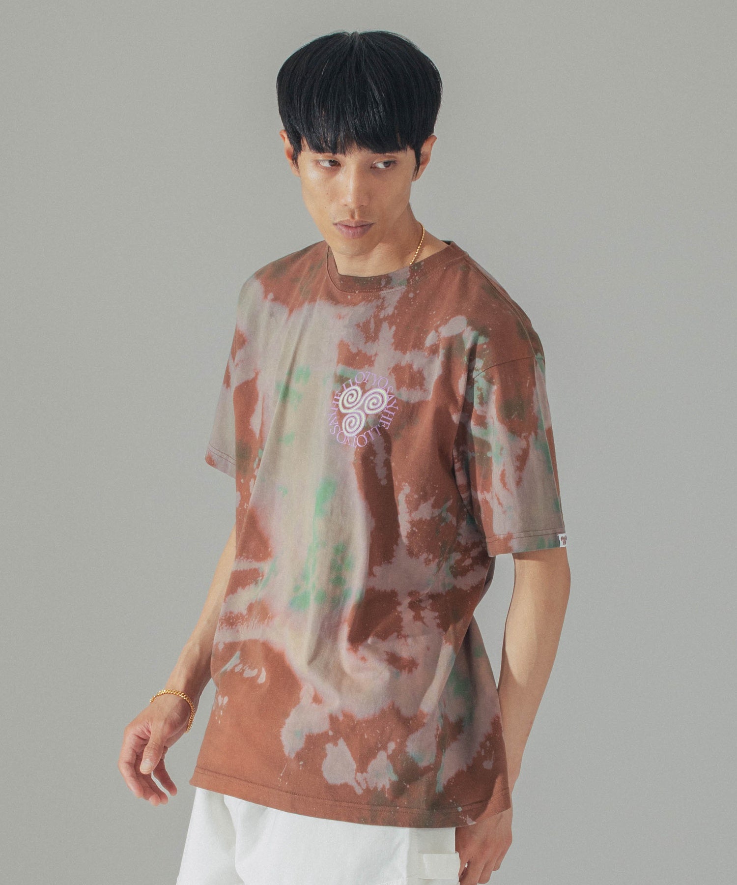 SAY HELLO/セイハロー/D.Y.E SLAP LOGO S/S TEE/24SS-06