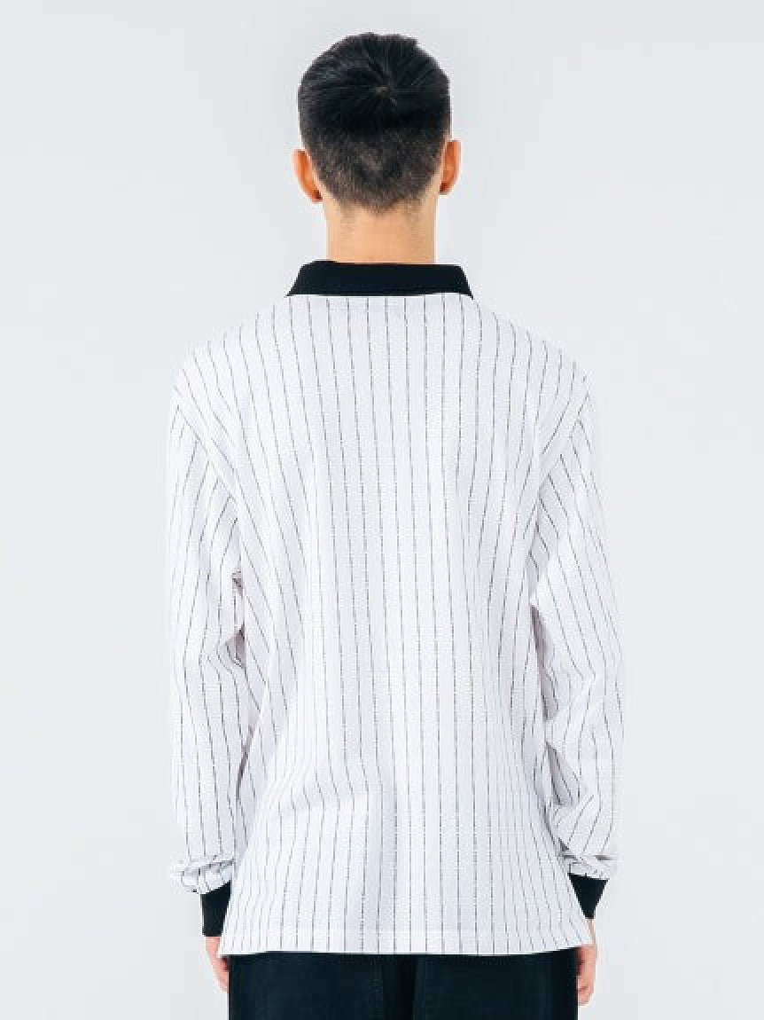 L/S ALLOVER LOGO POLO SHIRT XLARGE