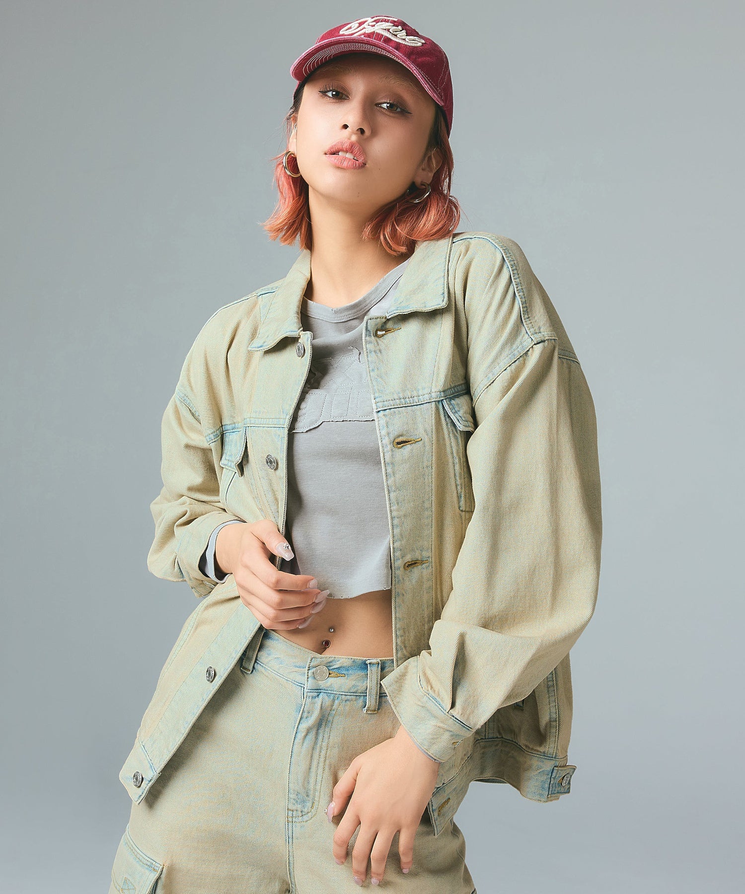 CURSIVE LOGO DENIM JACKET