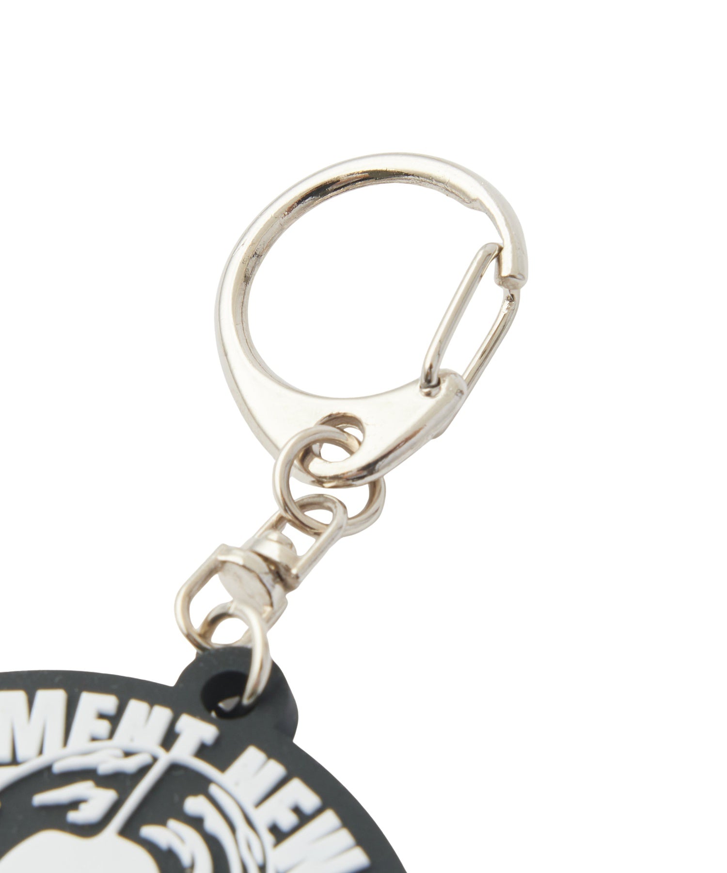 CHEERFUL LOGO AND FACE RUBBER KEY CHARM