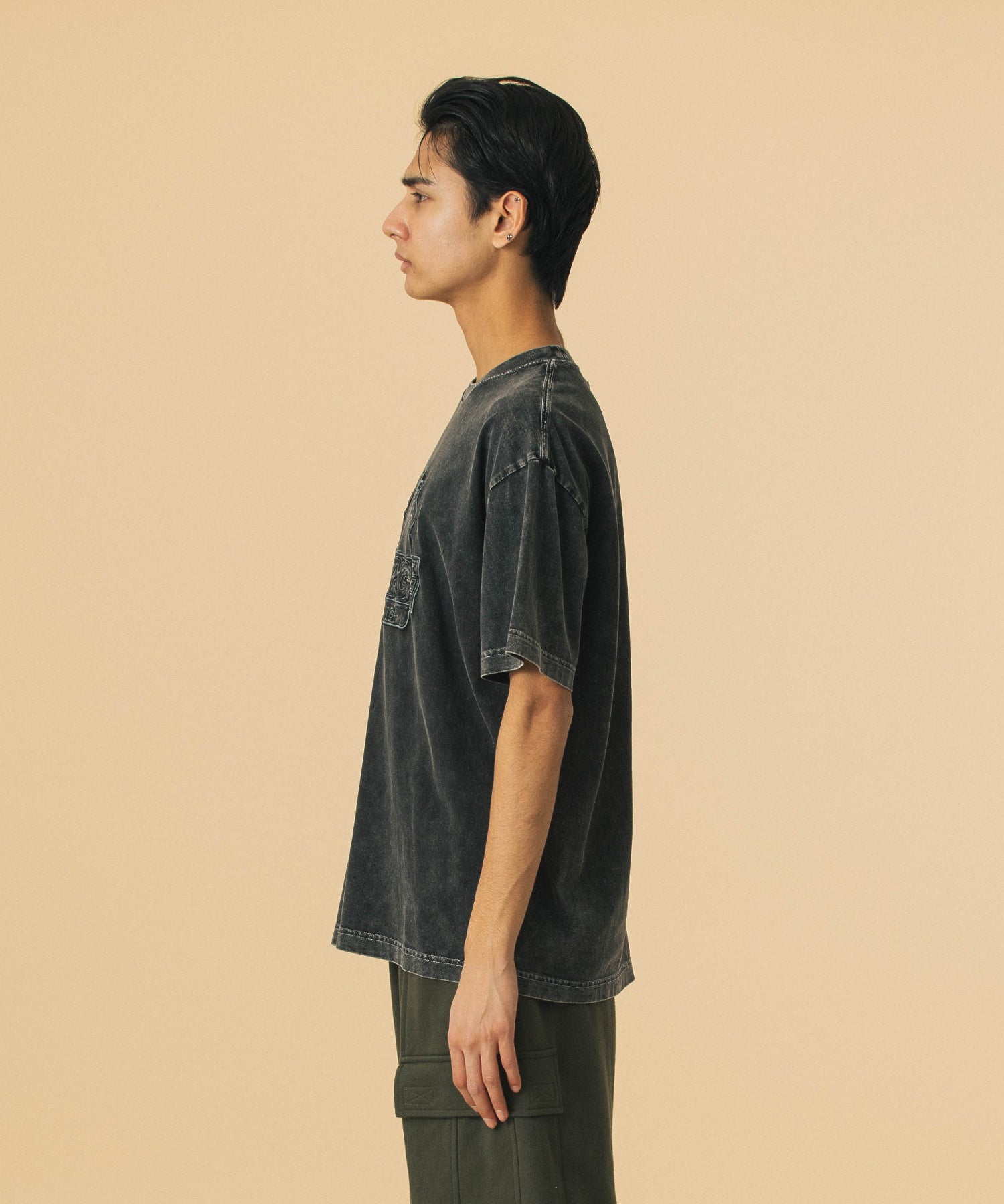 CHEMICAL WASH SLANTED OG S/S TEE