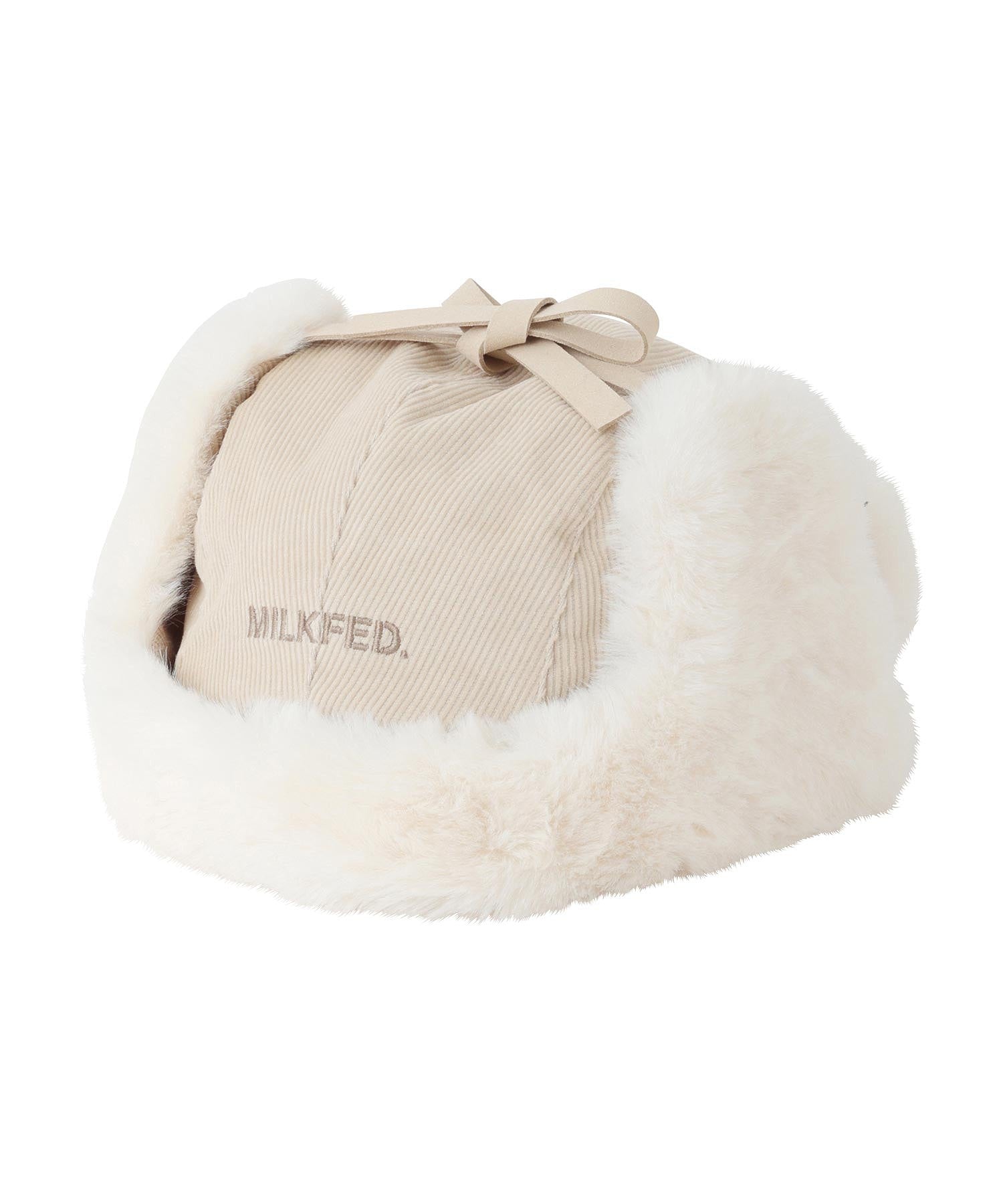 FAUX FUR FLIGHT HAT MILKFED.