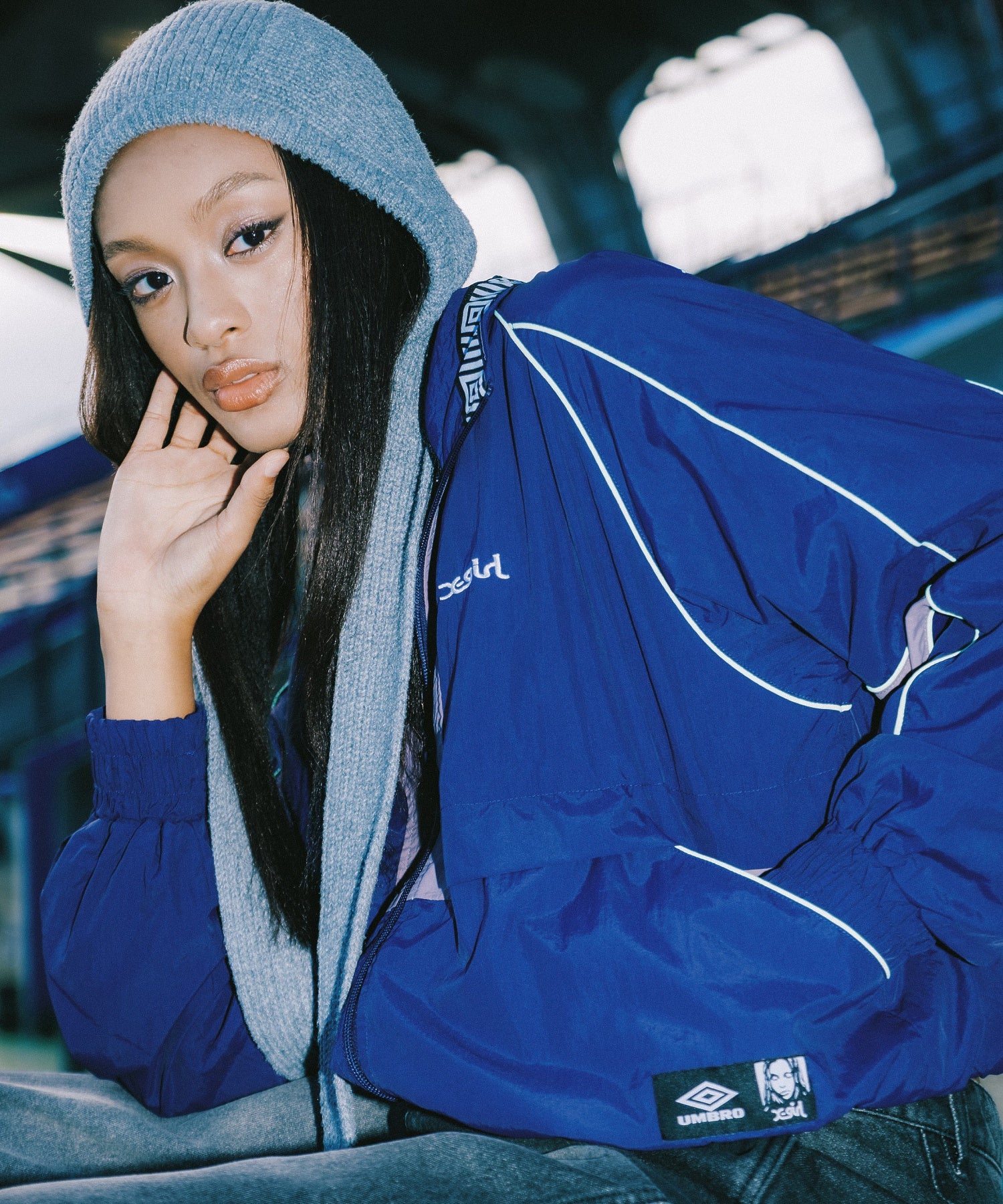 X-girl x UMBRO TRACK JACKET