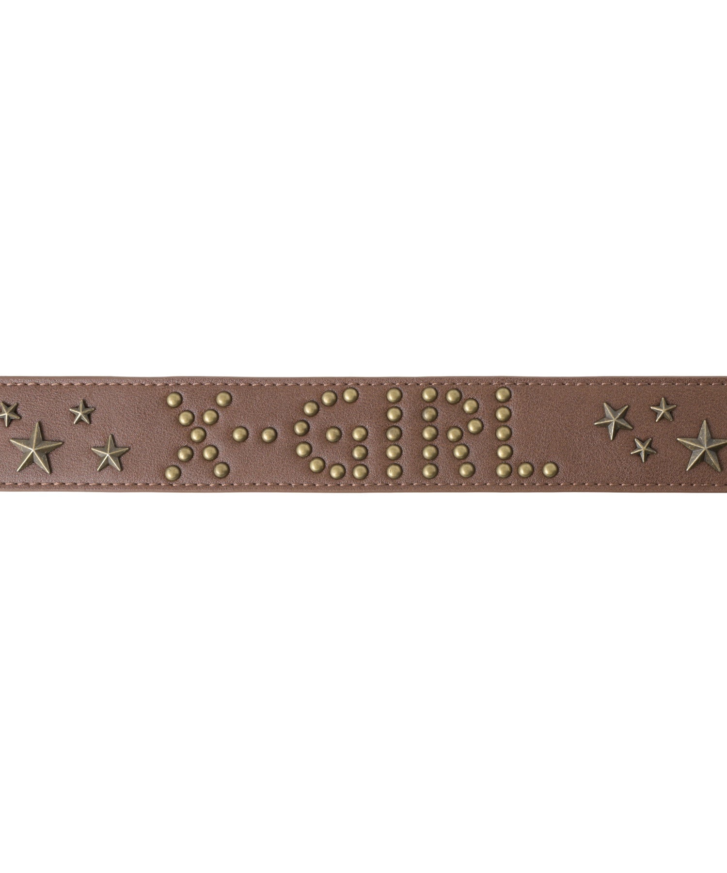 STUDDED LOGO BELT