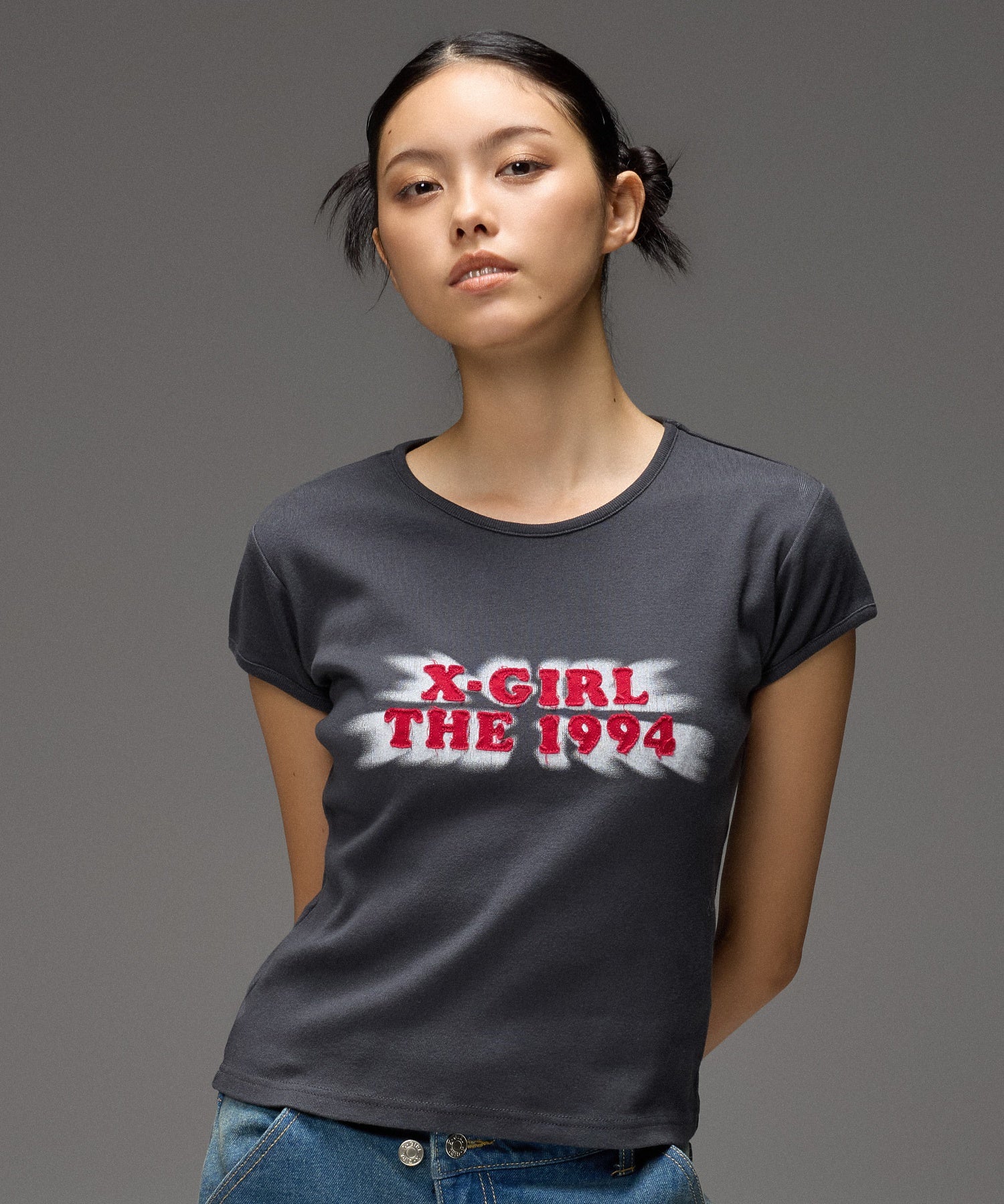 SPRAY AND PATCH S/S BABY TEE