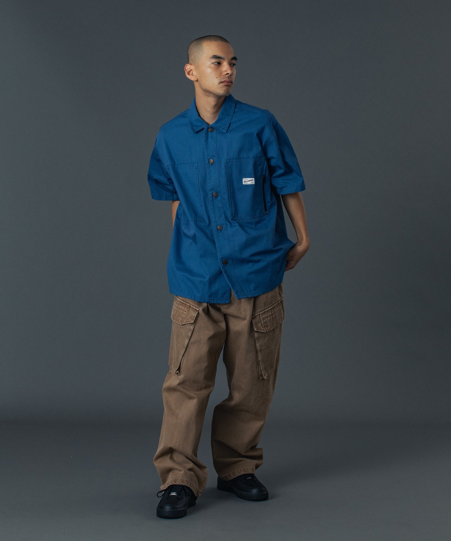 WIDE TUCK CARGO PANTS