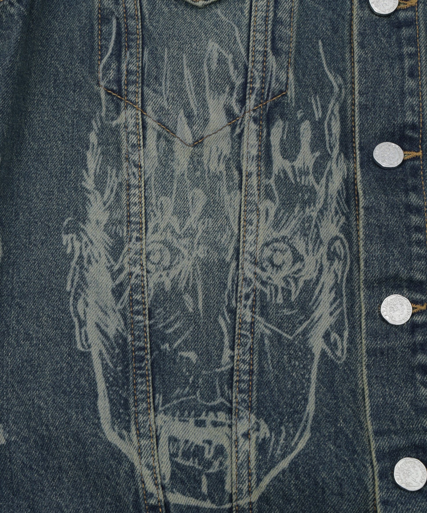 ARIES/アリーズ/Metal 00s Trucker Jacket AR70201.05