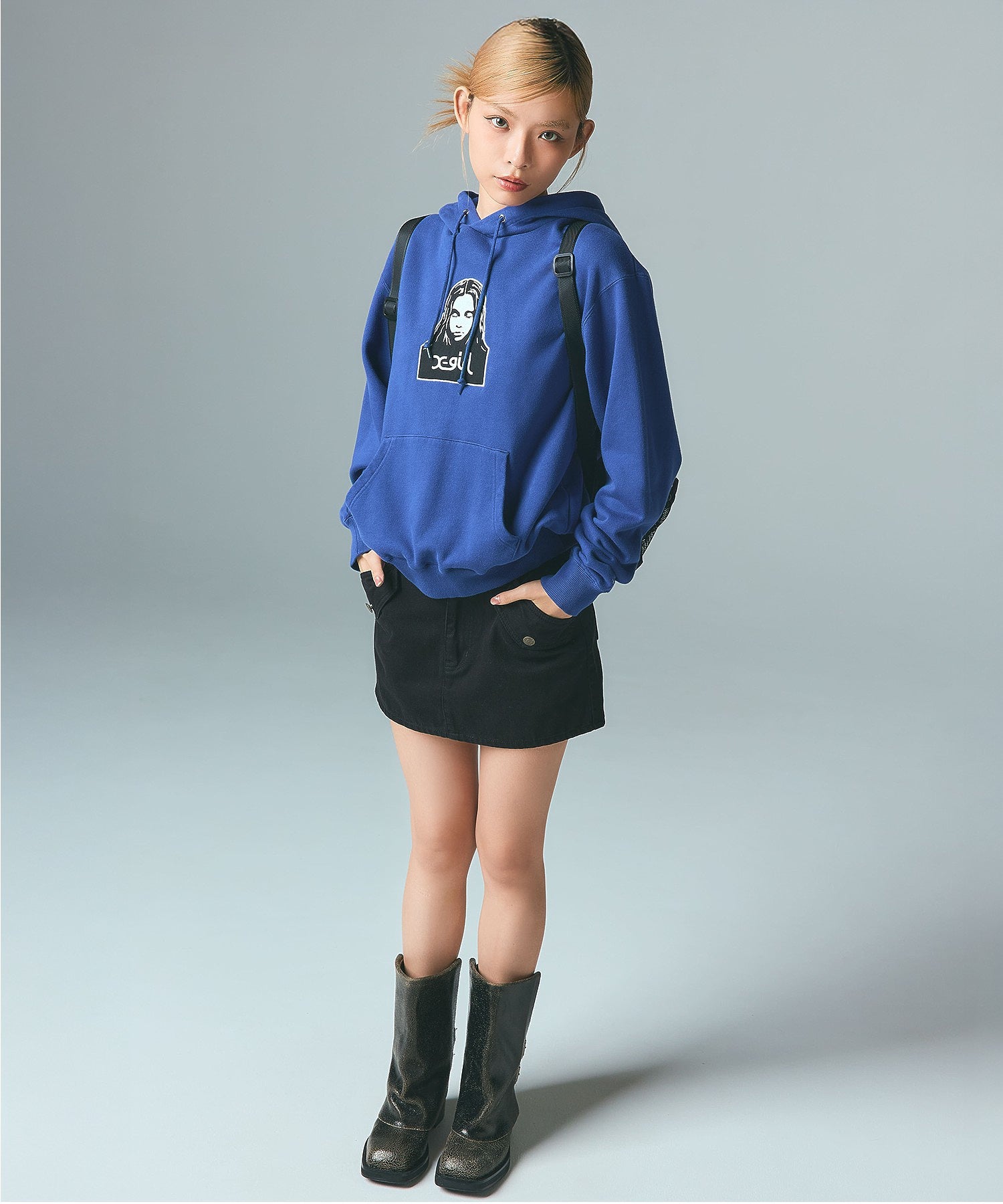 FACE PATCH SWEAT HOODIE