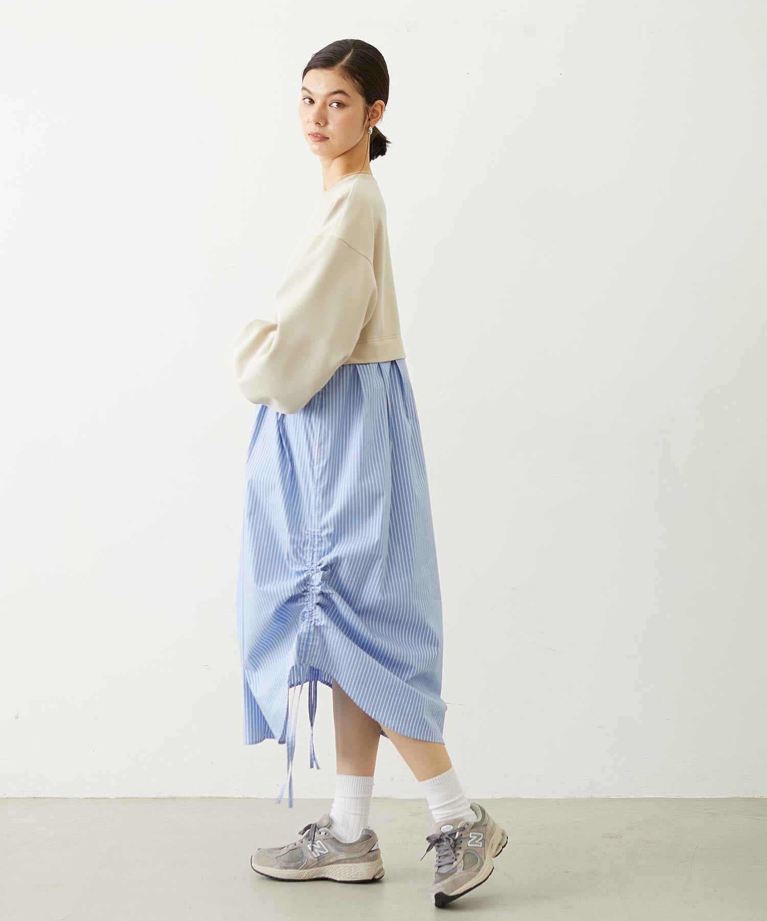 STRIPED DOCKING DRESS