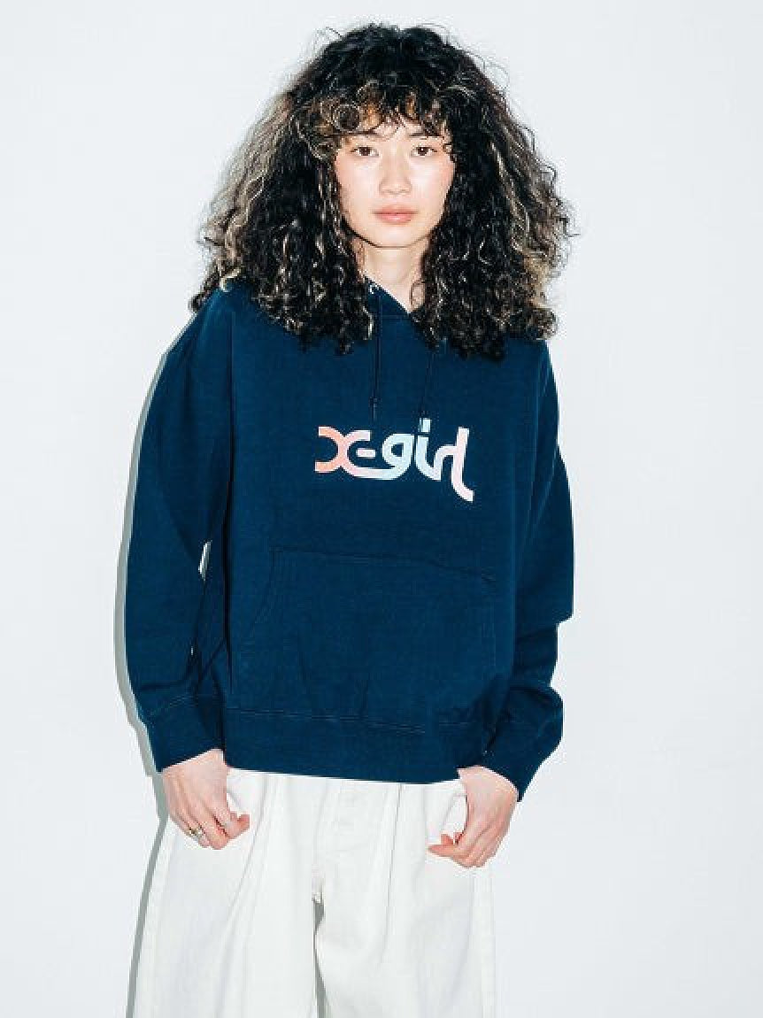 GRADATION MILLS LOGO BABY SWEAT HOODIE X-girl