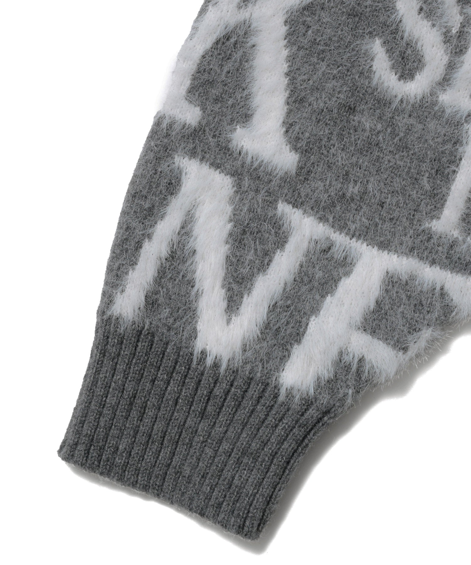 LOGO AND BUNNY JACQUARD KNIT CARDIGAN
