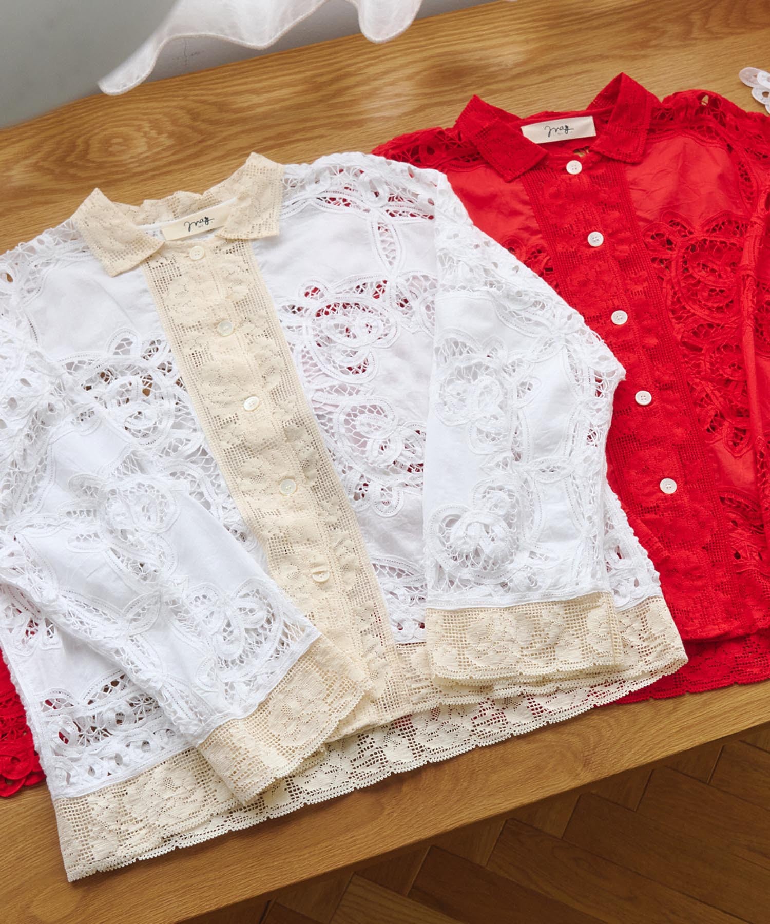 mag.by c/BATTEN LACE SHIRT