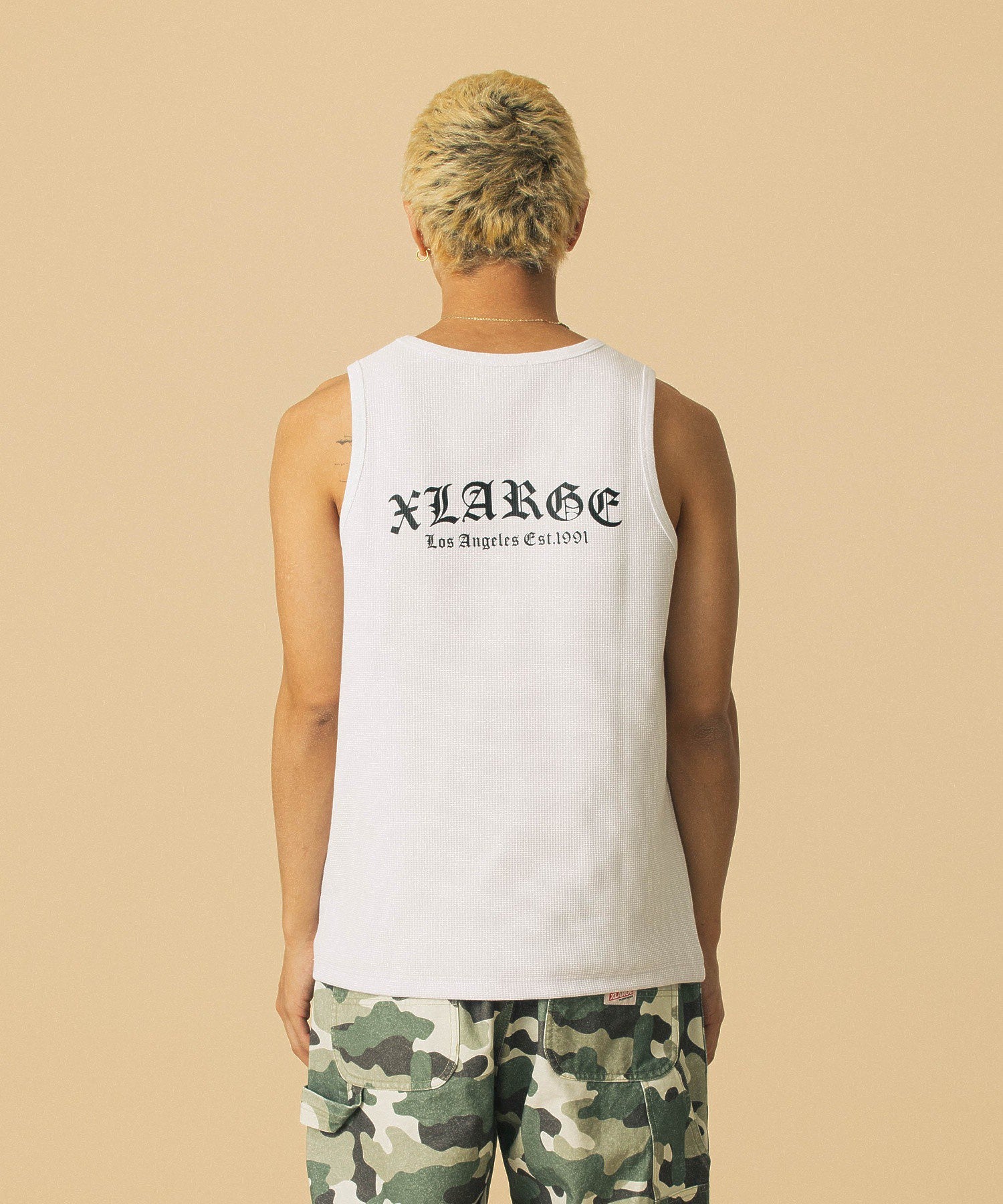 OLD ENGLISH WAFFLE TANK TOP