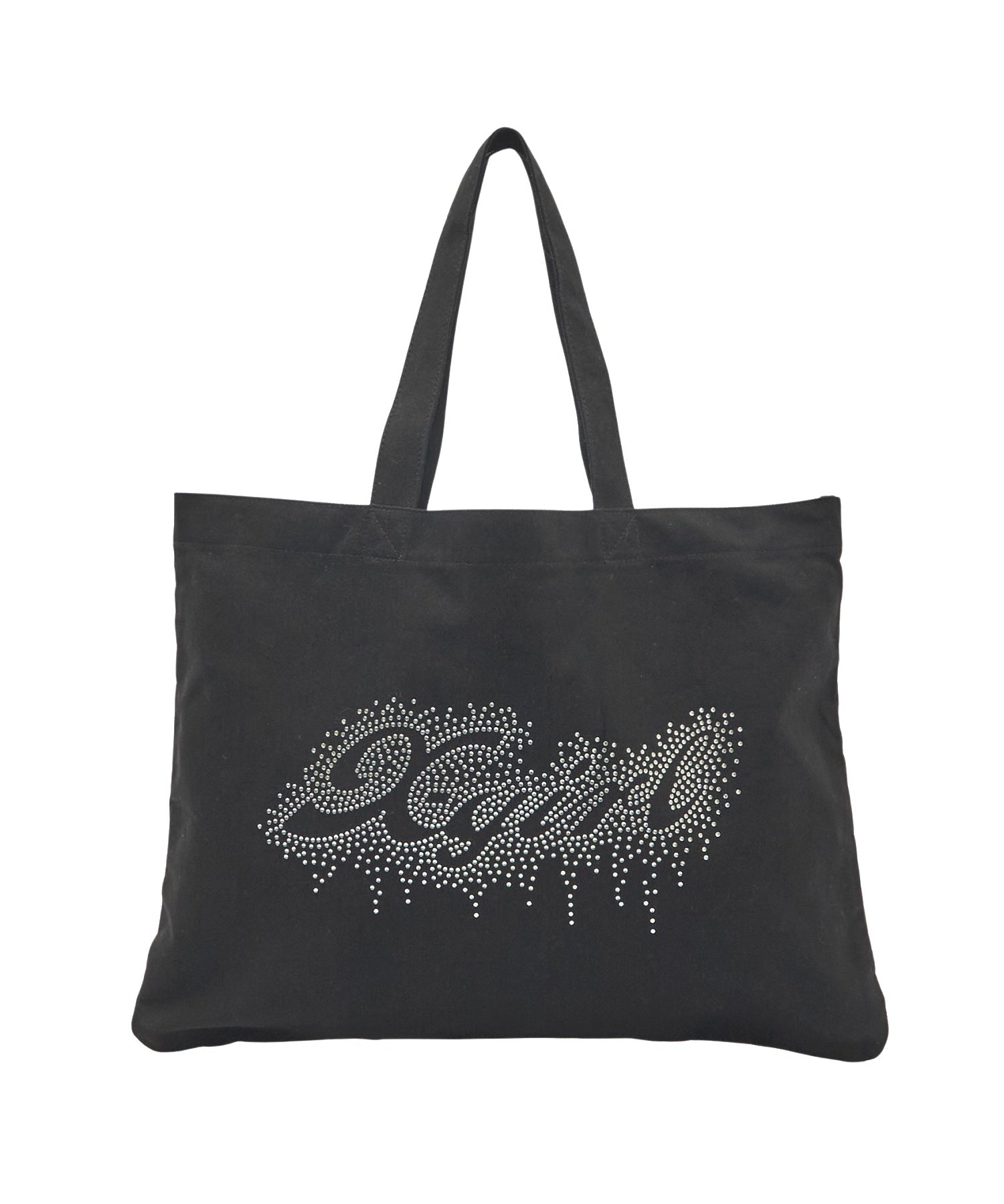RHINESTONE LOGO BIG TOTE BAG