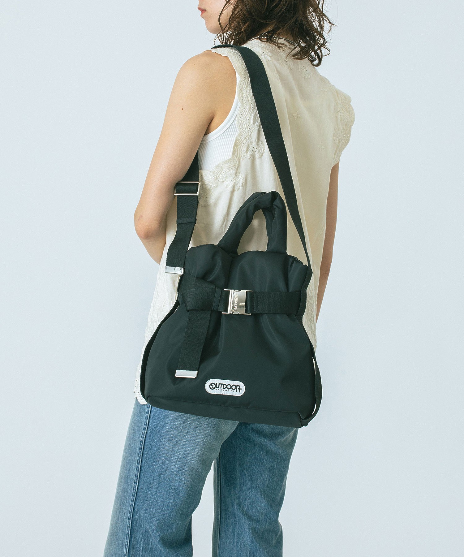 【ブルー・ブラウンROSE BUD別注カラー】OUTDOOR PRODUCTS/2WAY BELT BAG