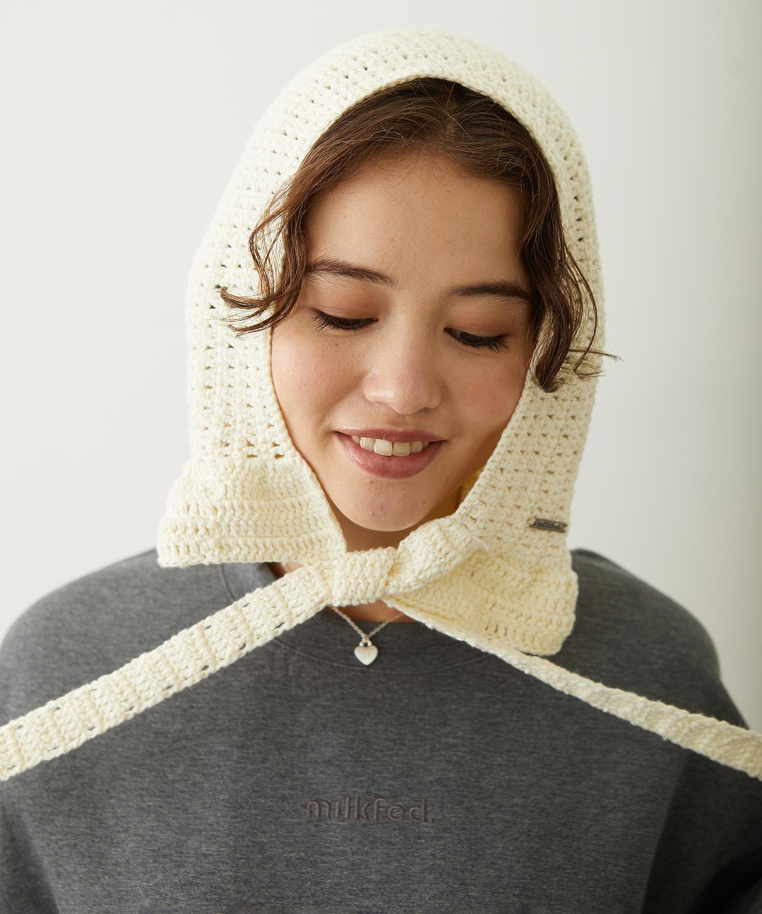FRILL KNIT BONNET