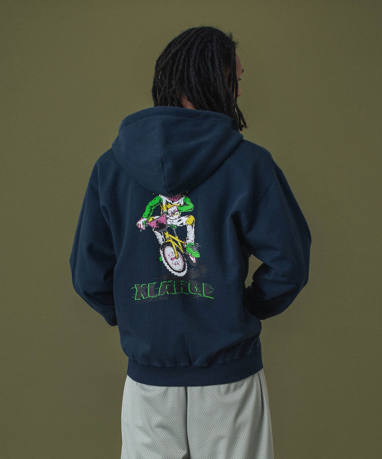RIDING ZIP HOODED SWEATSHIRT
