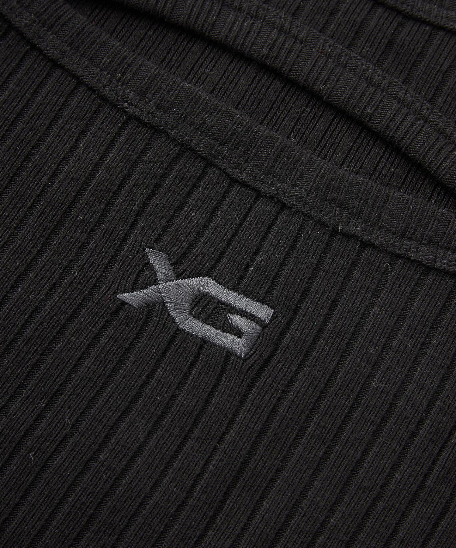 FRONT SLIT RIB L/S TOP