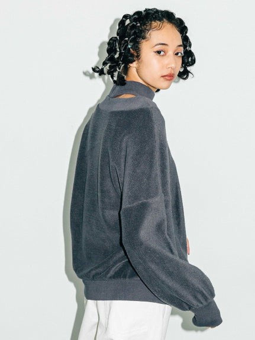 DISTRESSED COLLAR TOP X-girl