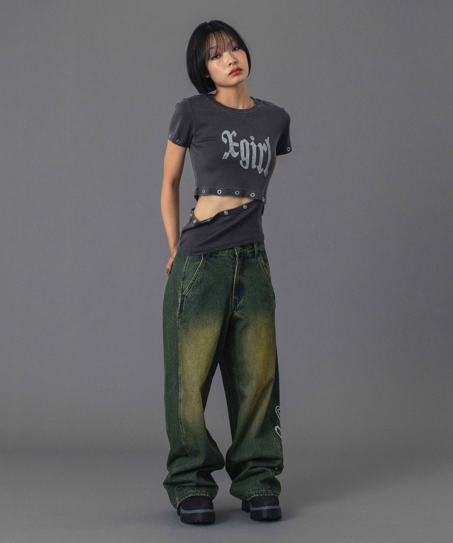FADED MULTIWAY L/S TOP