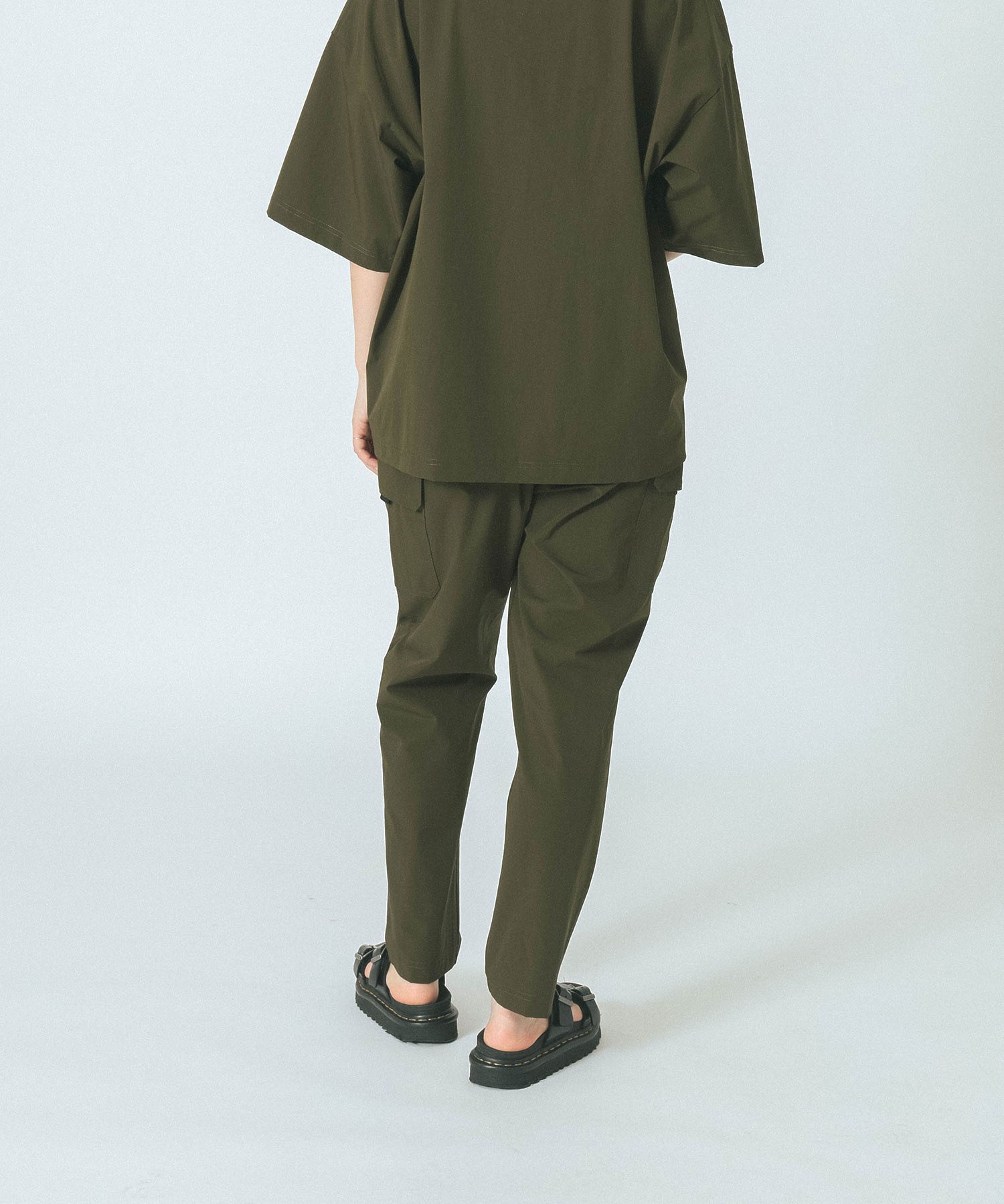 THOUSAND MILE×GENE HEAVENS/SHORT SLEEVE  POCKET TOP & CARGO TAPERED PANTS SET UP