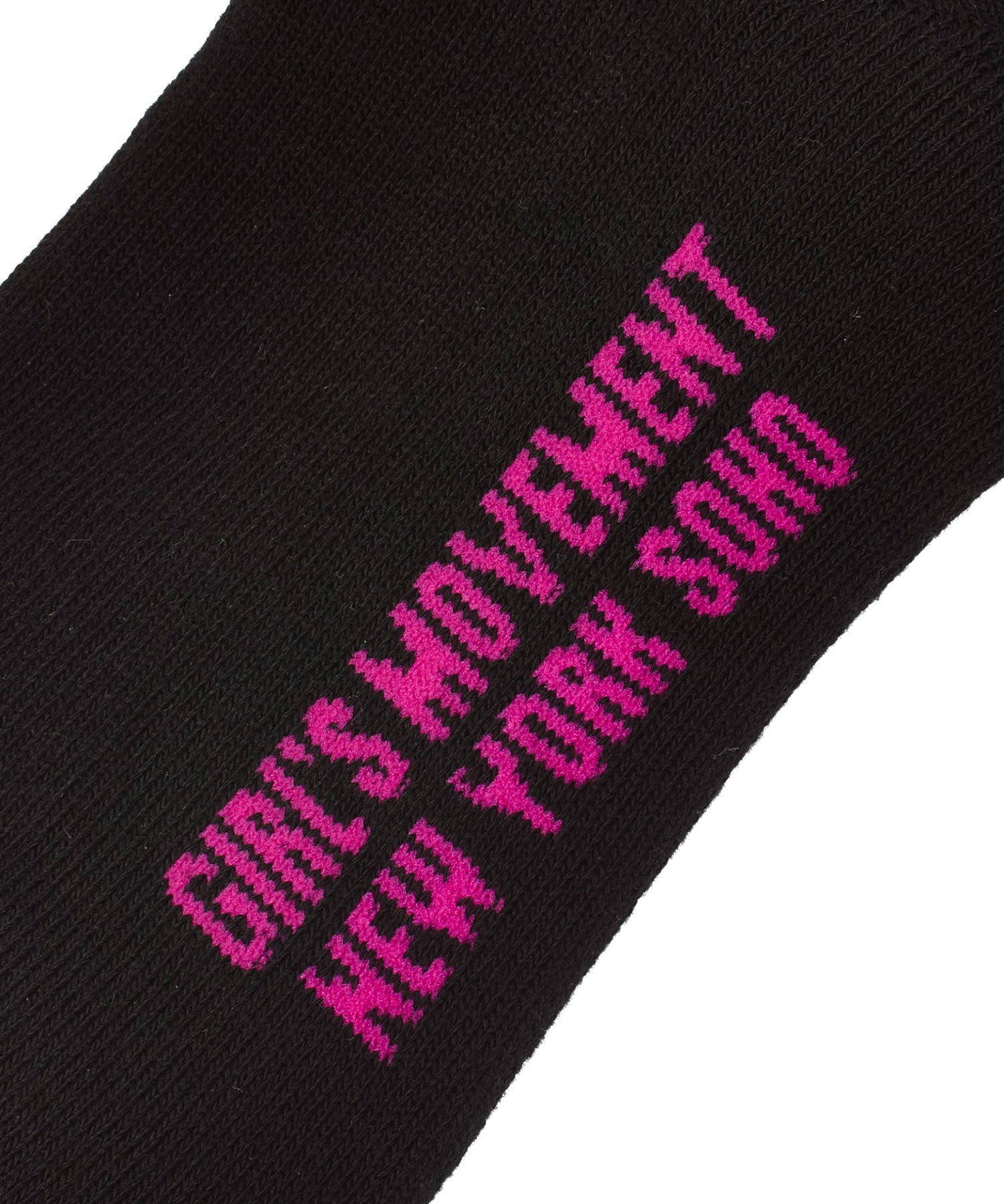 HEAVY BLOCK LOGO RIBBED SOCKS