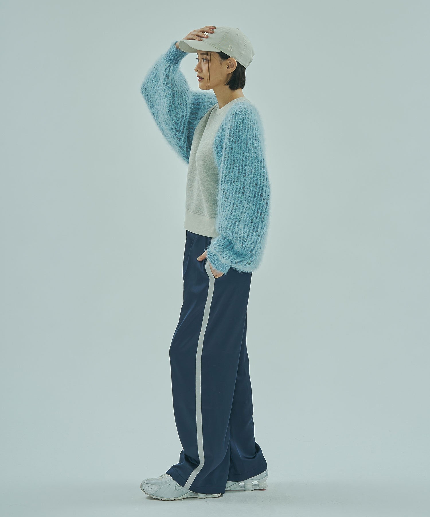 mici/KNIT VOLUME SLEEVES TOP