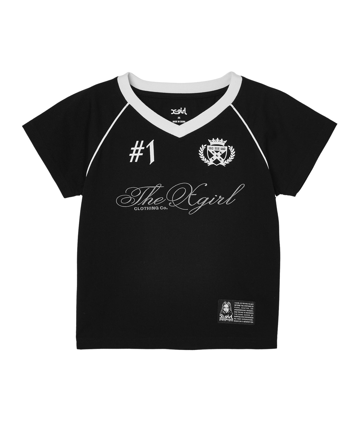 THE X-GIRL UNIFORM S/S BABY TEE