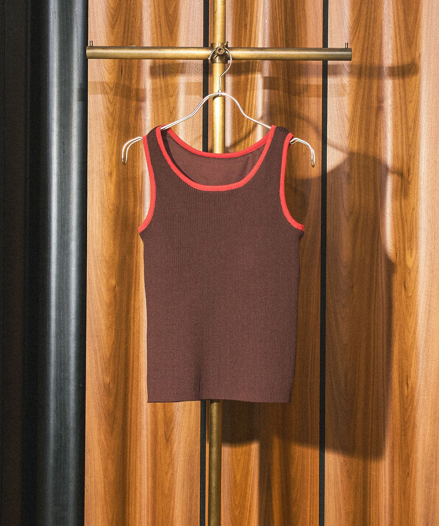 KNITTED RIB TANK TOP