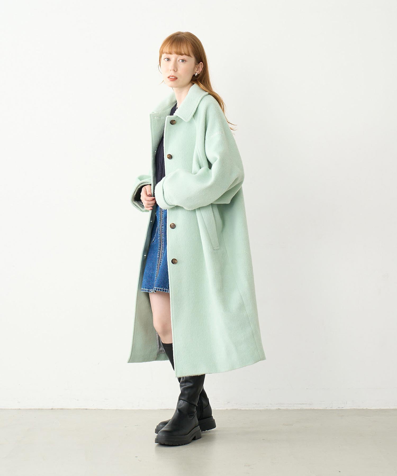 VOLUME SLEEVE LONG COAT