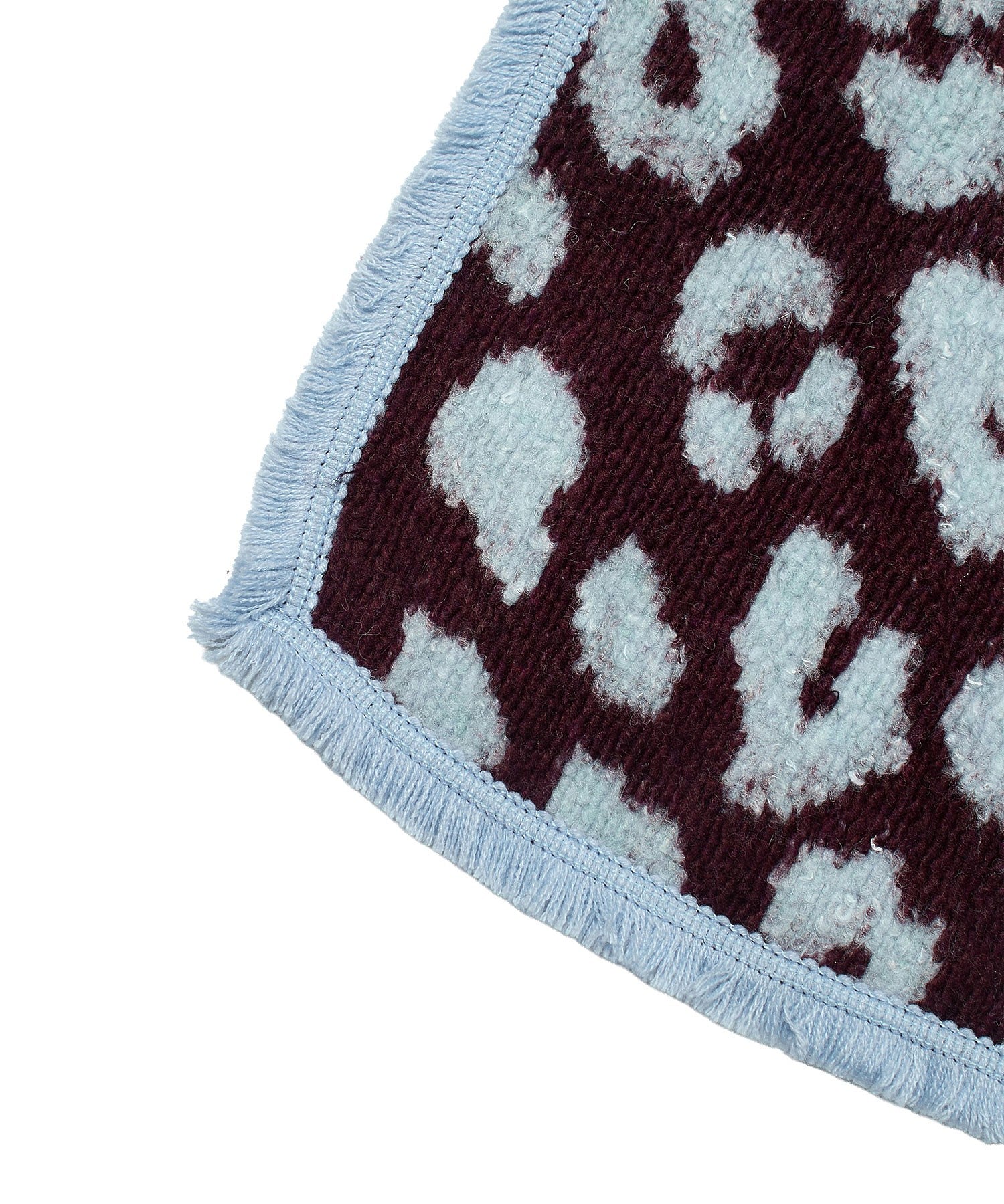 POM/SHAWL LEOPARD PLUM