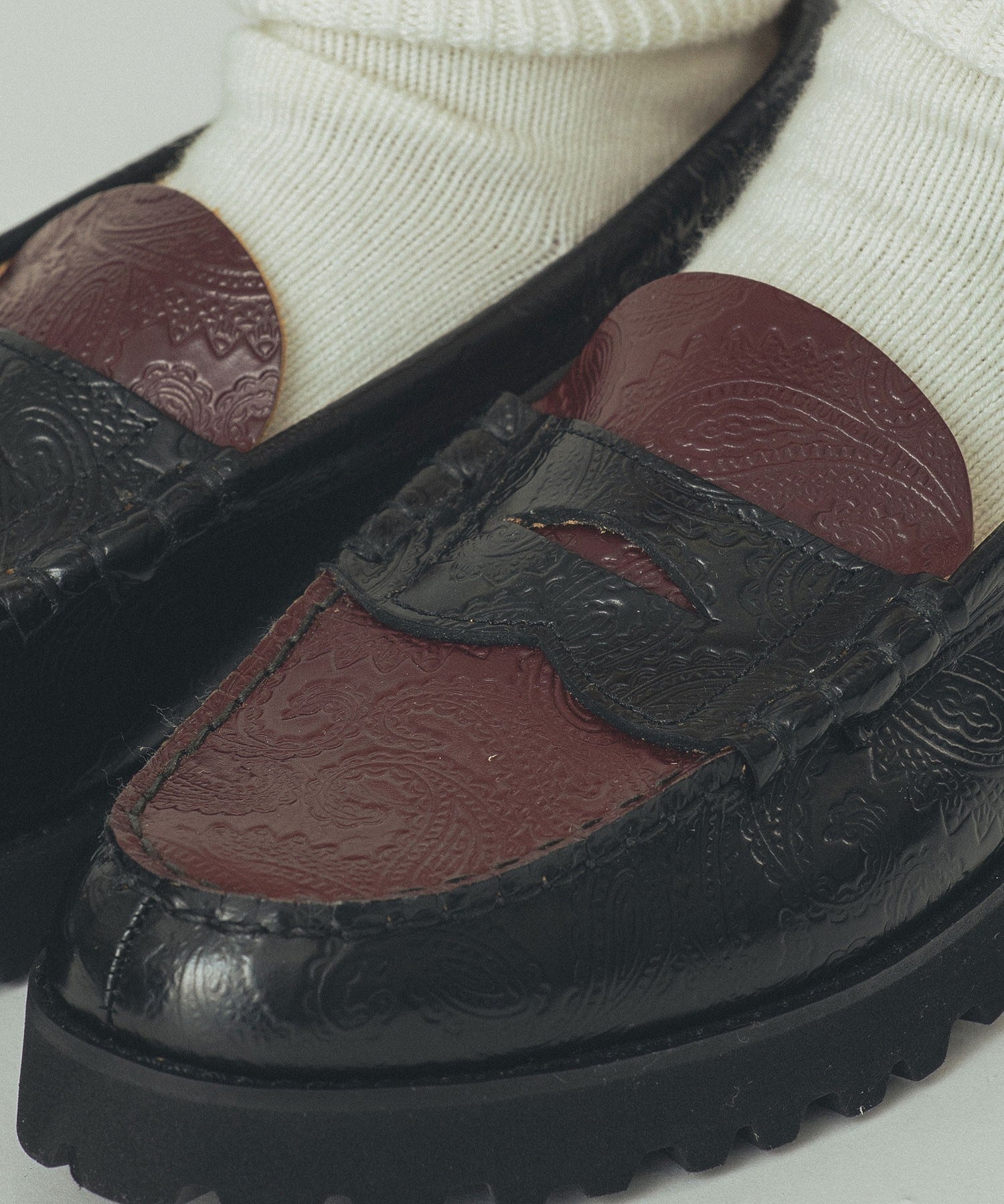 【ROSE BUD別注】The Kenford Fineshoes/TANK SOLE COMBI COLOR LOAFERS