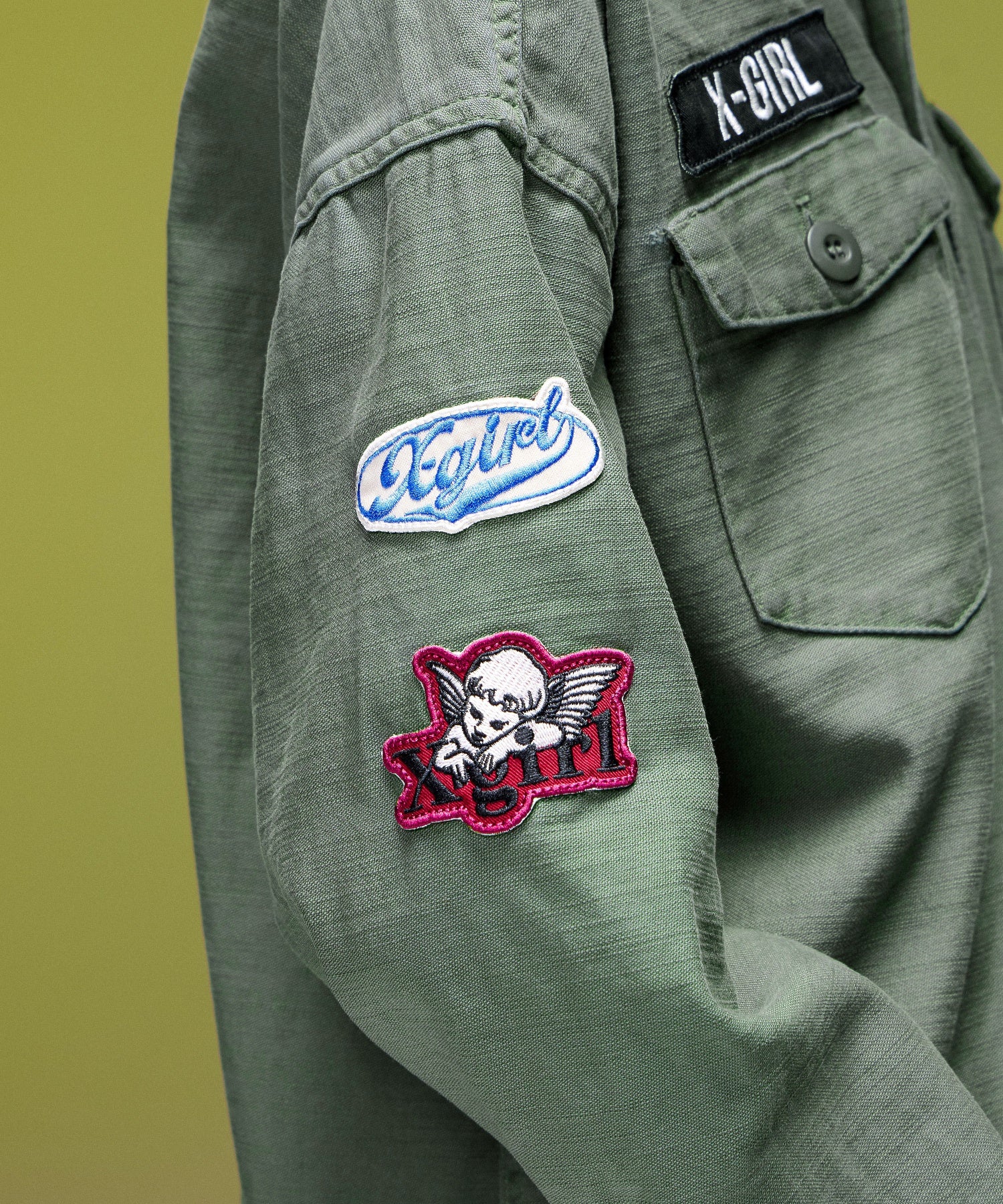 VARIOUS PATCHED MILITARY SHIRT