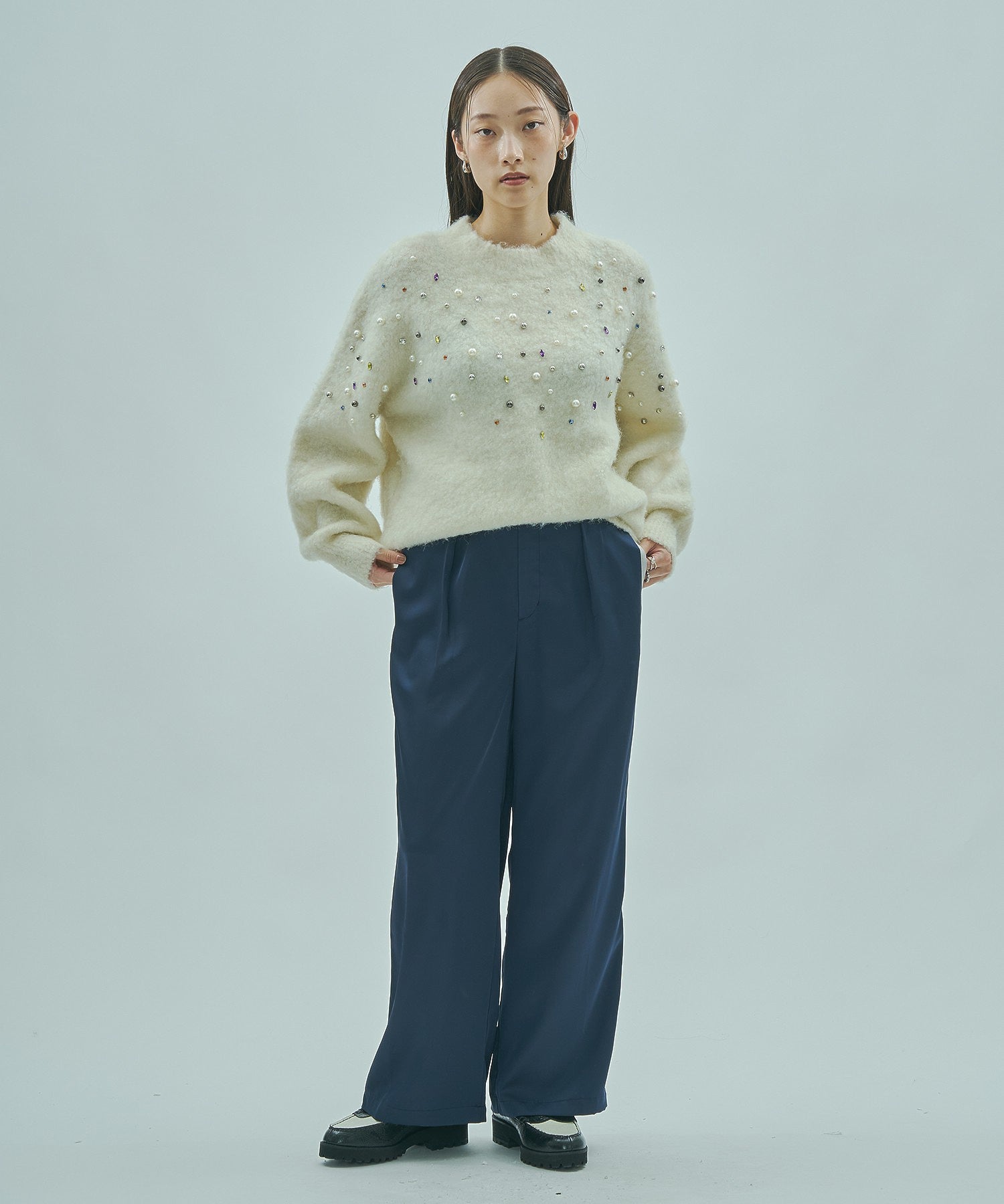 model:163cm 着用サイズ:M