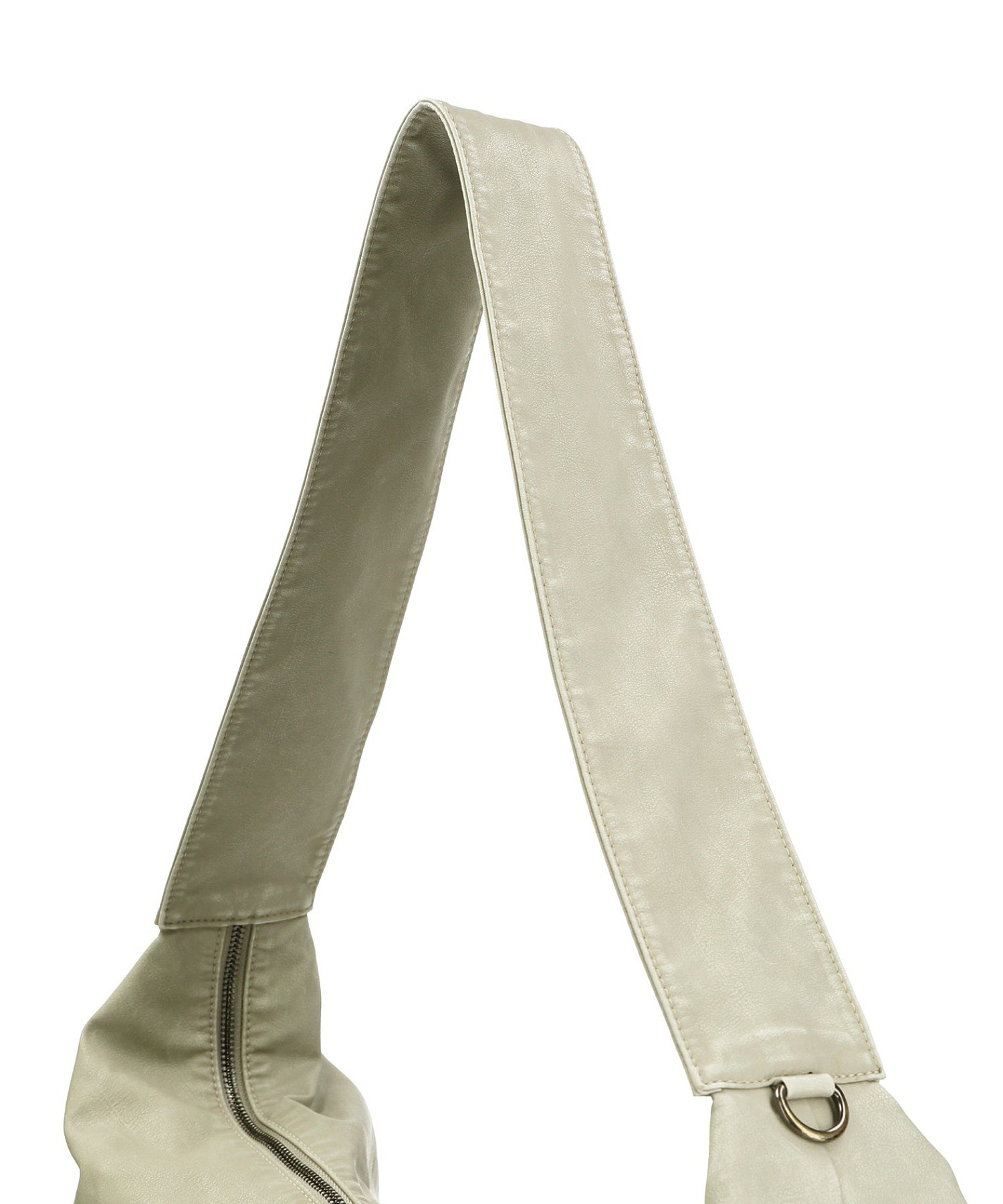 METAL PLATE LABEL SHOULDER BAG
