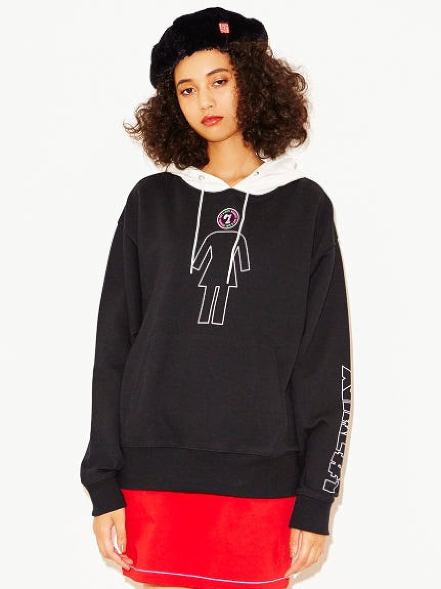 #1 X-girl x GIRL SKATEBOARDS SWEAT HOODIE
