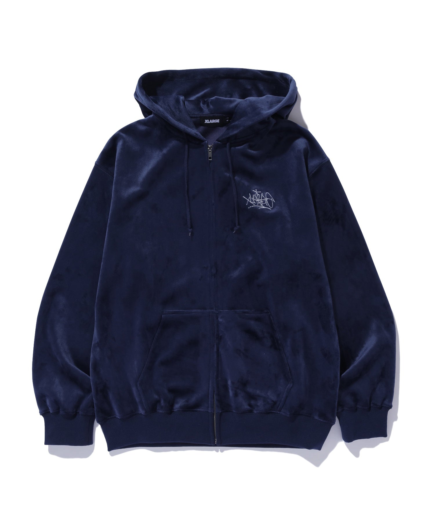 TAGGING VELOUR ZIP HOODIE