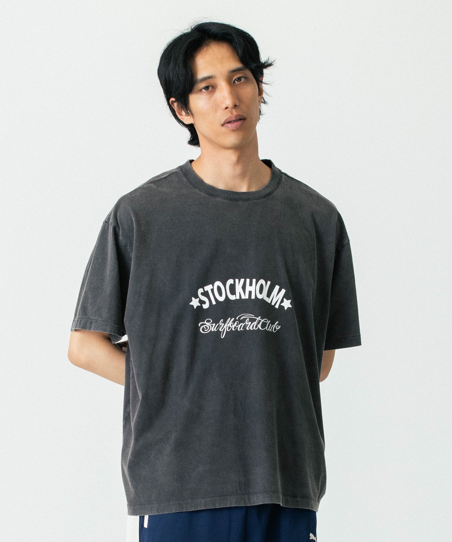 STOCKHOLM SURFBORD CLUB/ストックホルムサーフボードクラブ/Box Tee Sign/U1000175