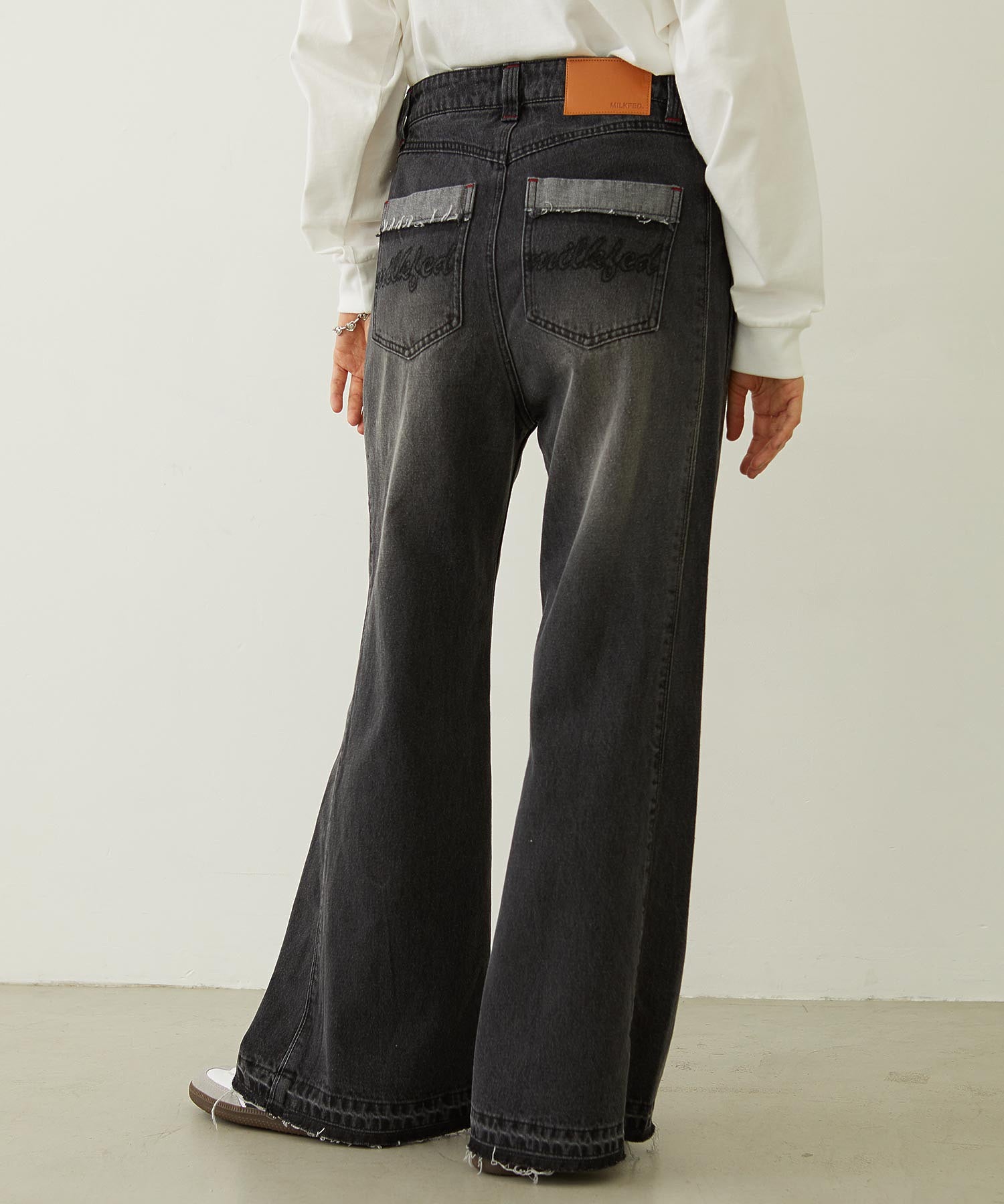 FLARED DENIM PANTS