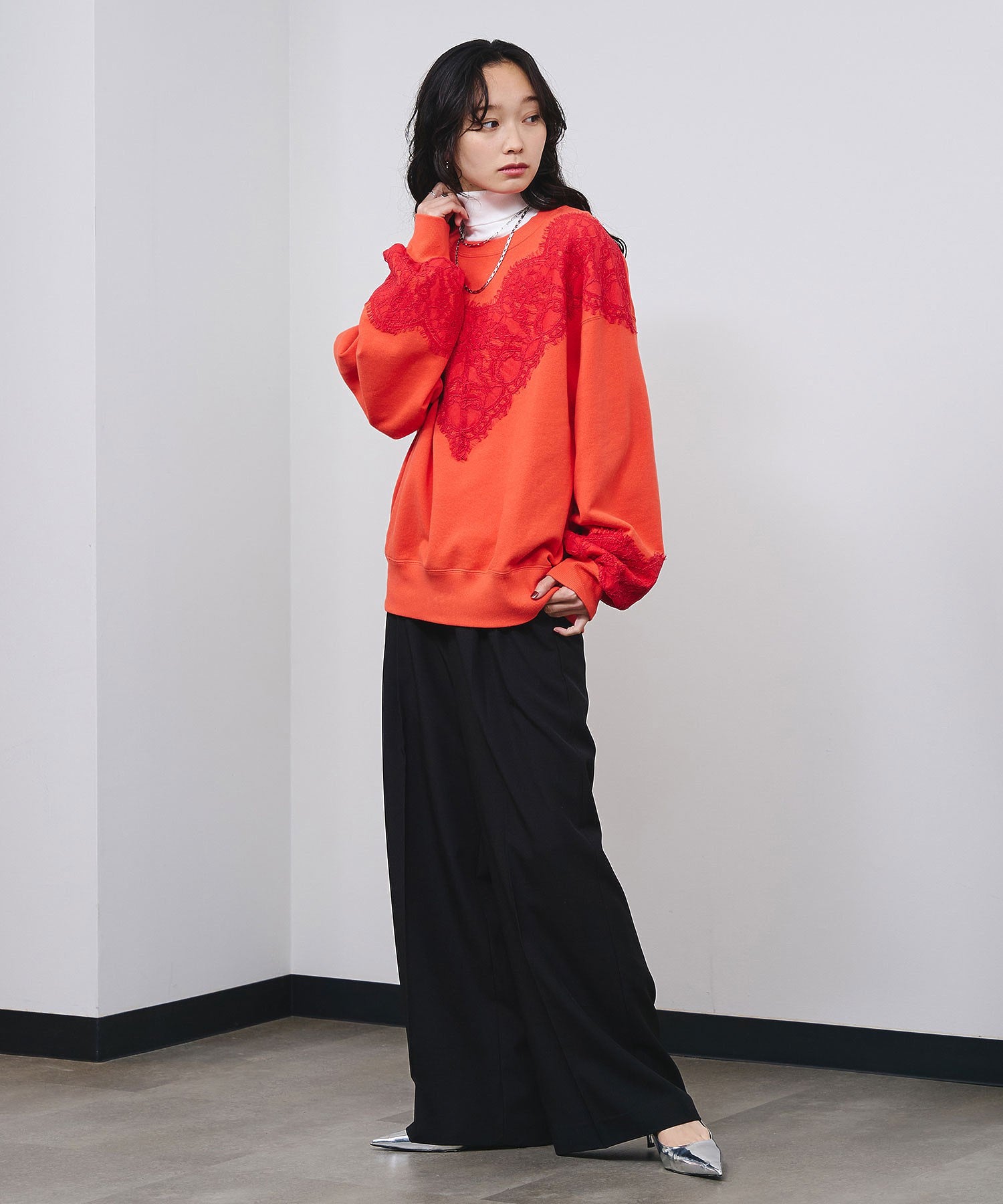 model:161cm 着用サイズ:M