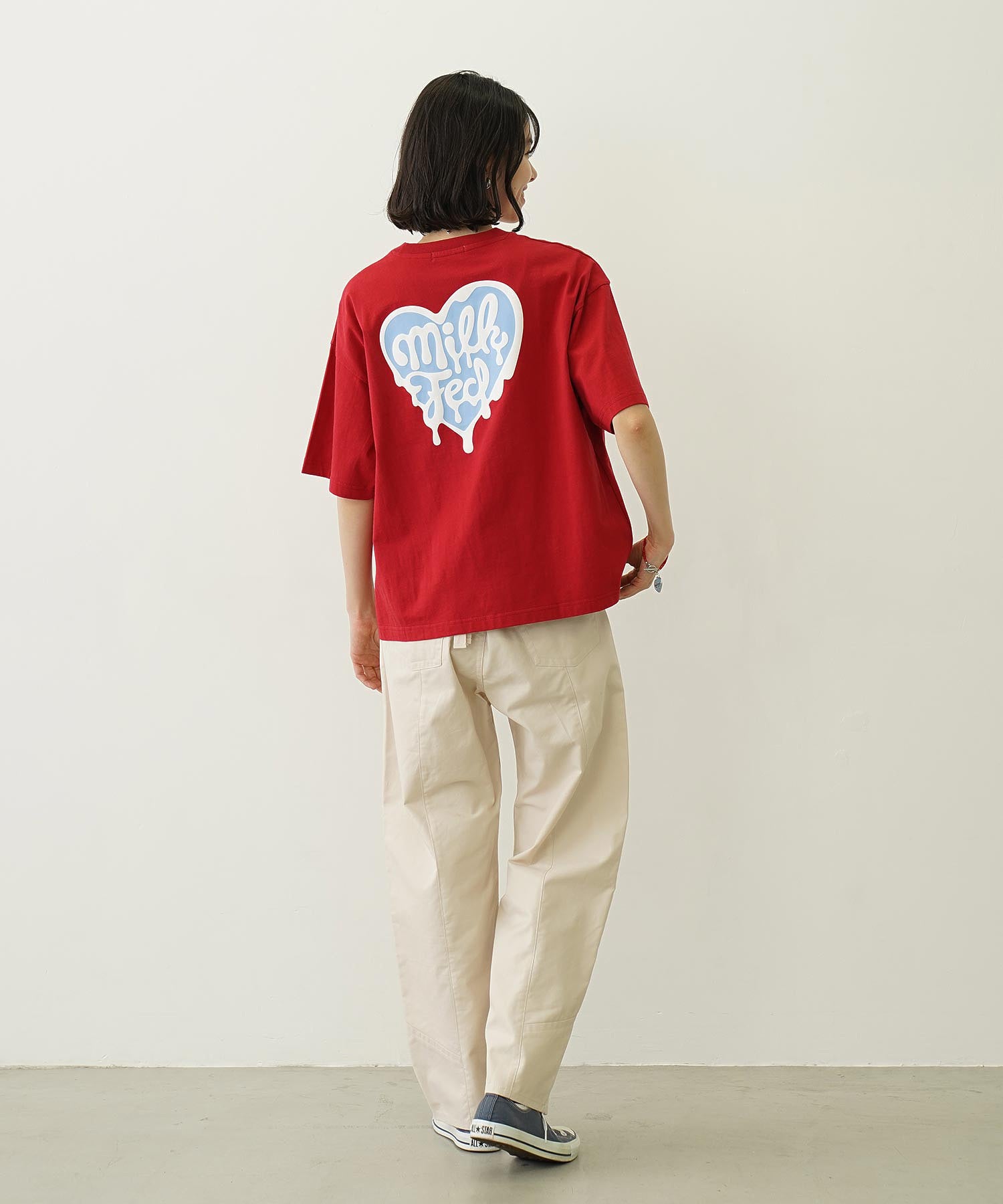 MELTY HEART FOAM PRINT WIDE S/S TEE