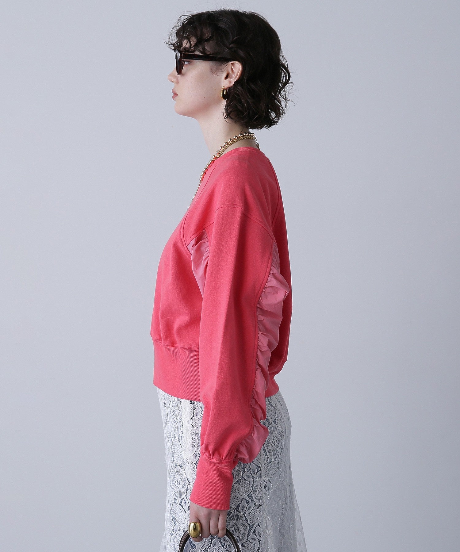 ナイロンドッキングスウェット