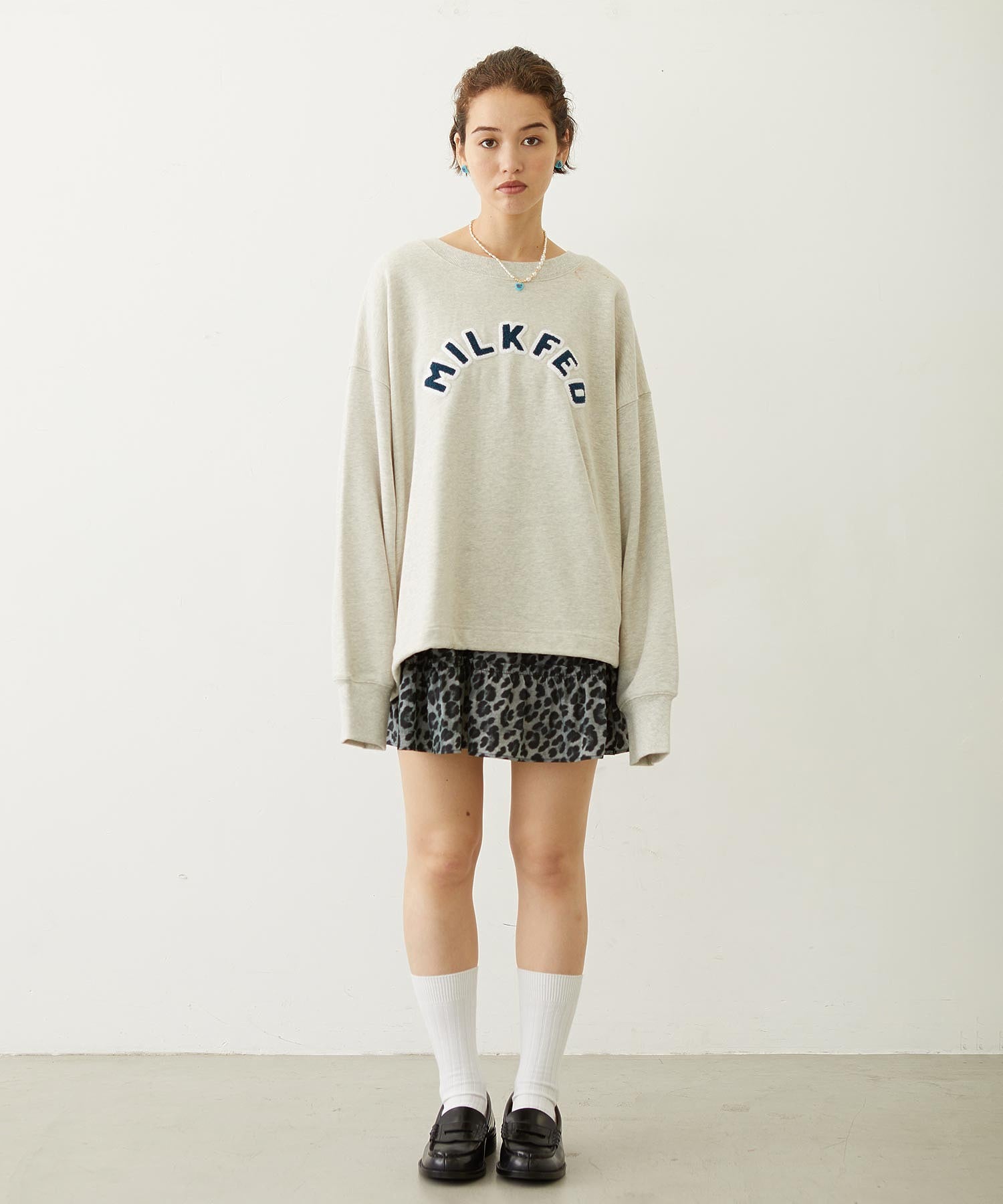PATCH DRAWSTRING BIG SWEAT TOP