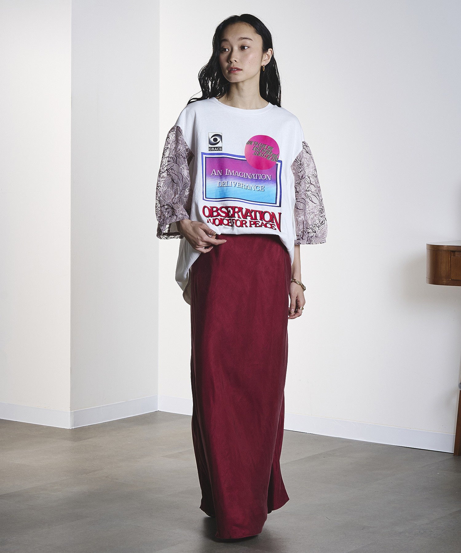 model:161cm 着用サイズ:M