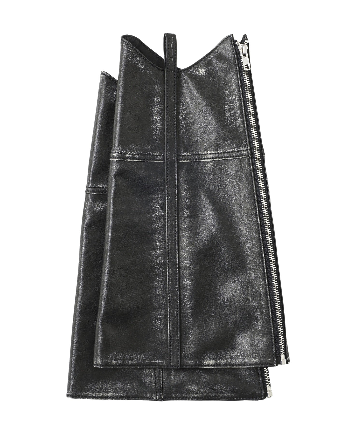 FAUX LEATHER LEG WARMER